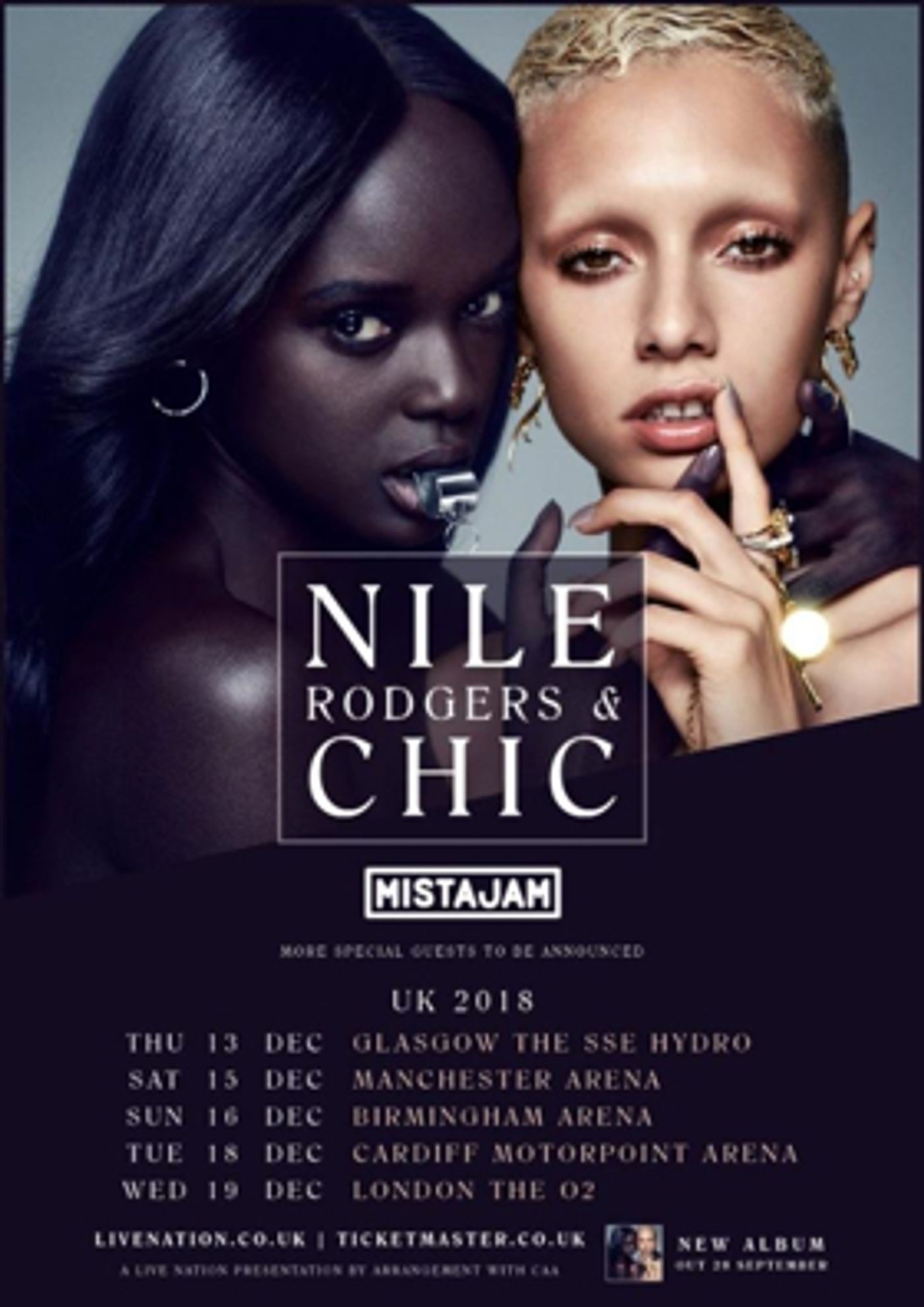 Nile Rodgers & CHIC Announce Headlining U.K. Arena Tour Plus Special Guest  Image