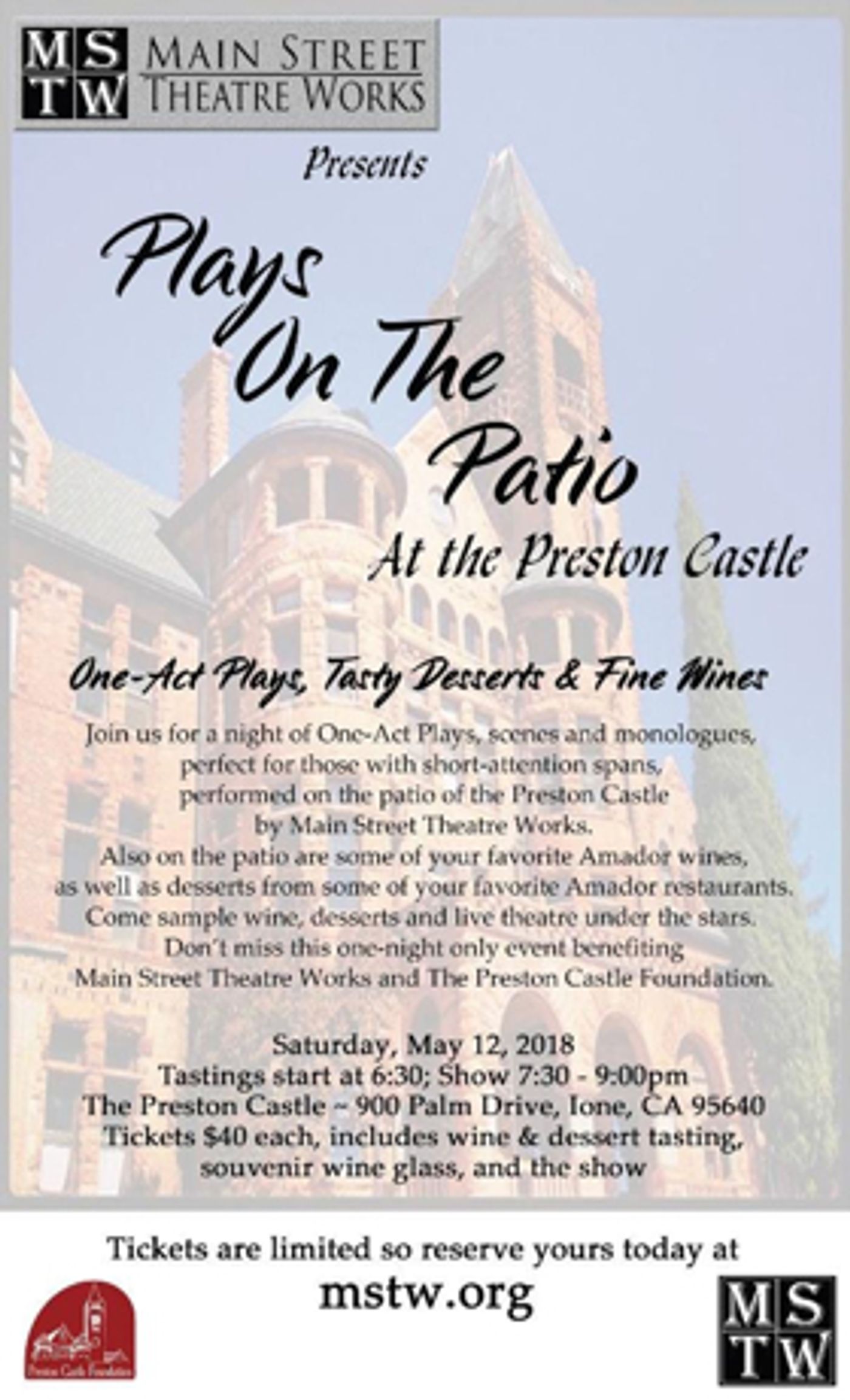 MSTW Presents PLAYS ON THE PATIO  Image