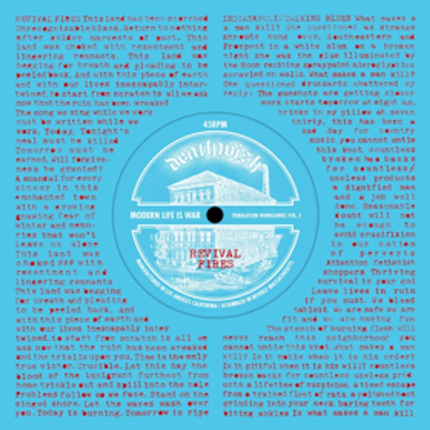 Modern Life Is War Continues TRIBULATION WORKSONGS Singles Series  Image