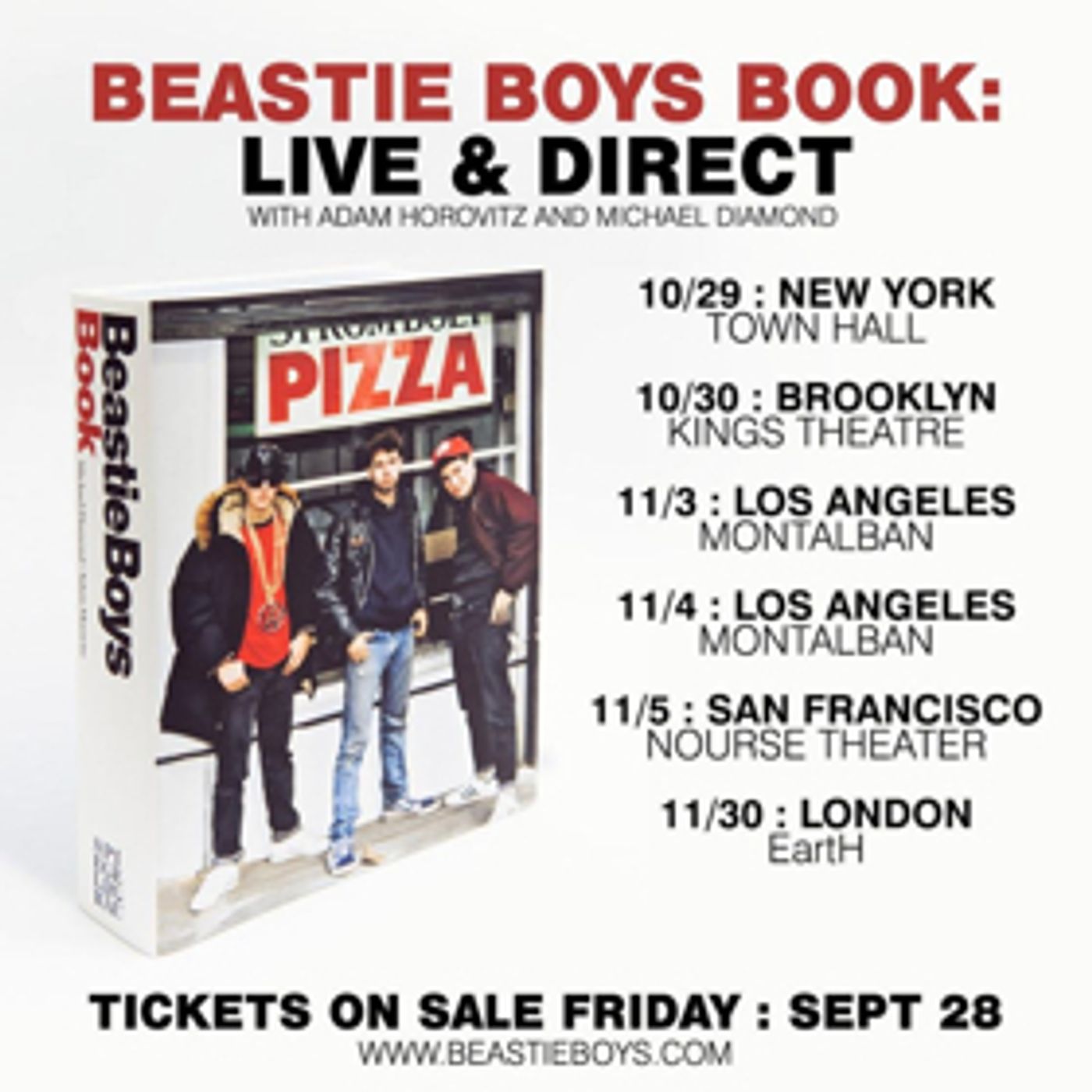 Adam Horovitz and Michael Diamond to Embark on Beastie Boys Book: Live & Direct Tour Adam Horovitz and Michael Diamond to Embark on Beastie Boys Book: Live & Direct Tour Image