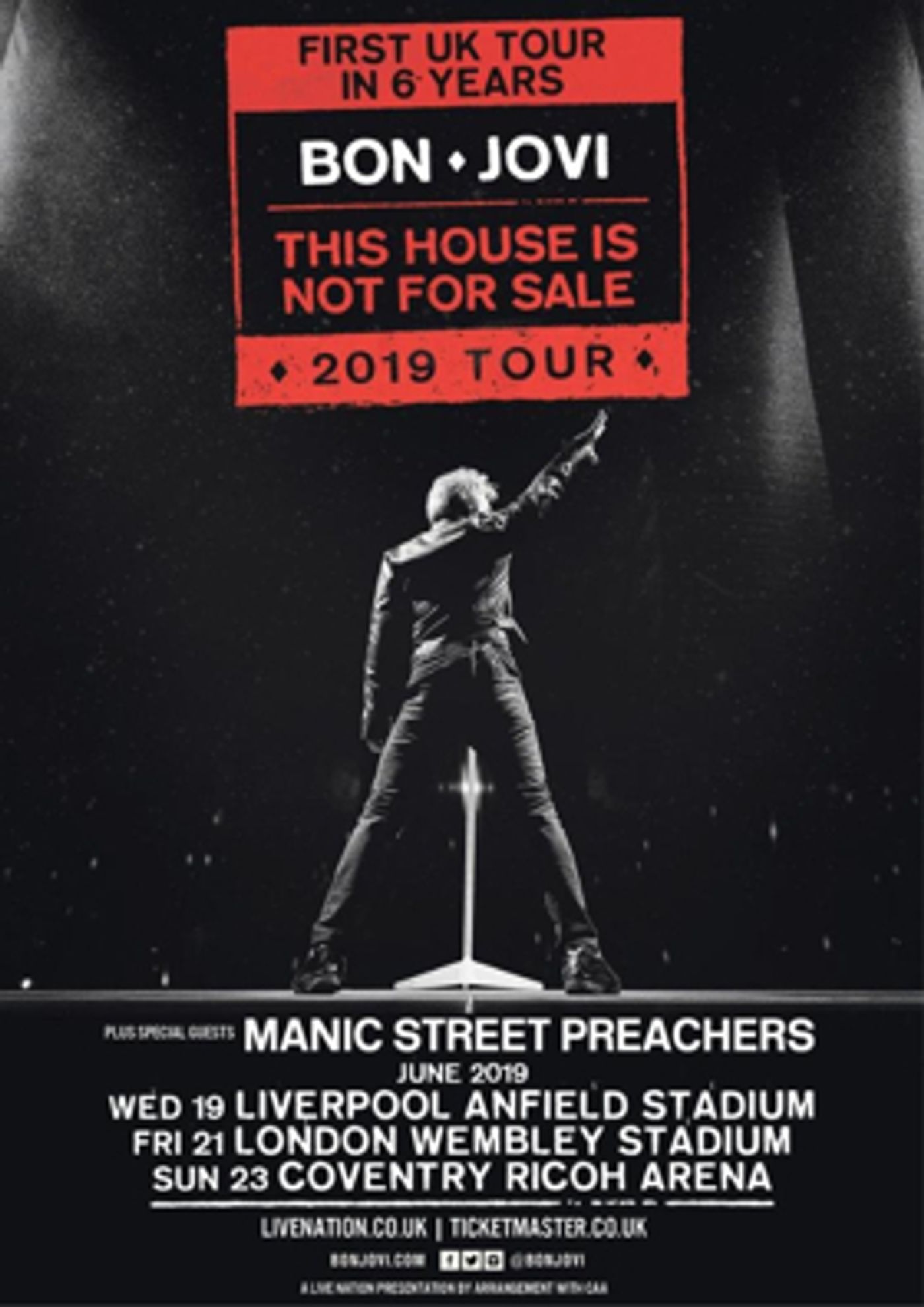 Bon Jovi Announces First U.K. Tour in Six Years Bon Jovi Announces First U.K. Tour in Six Years Image