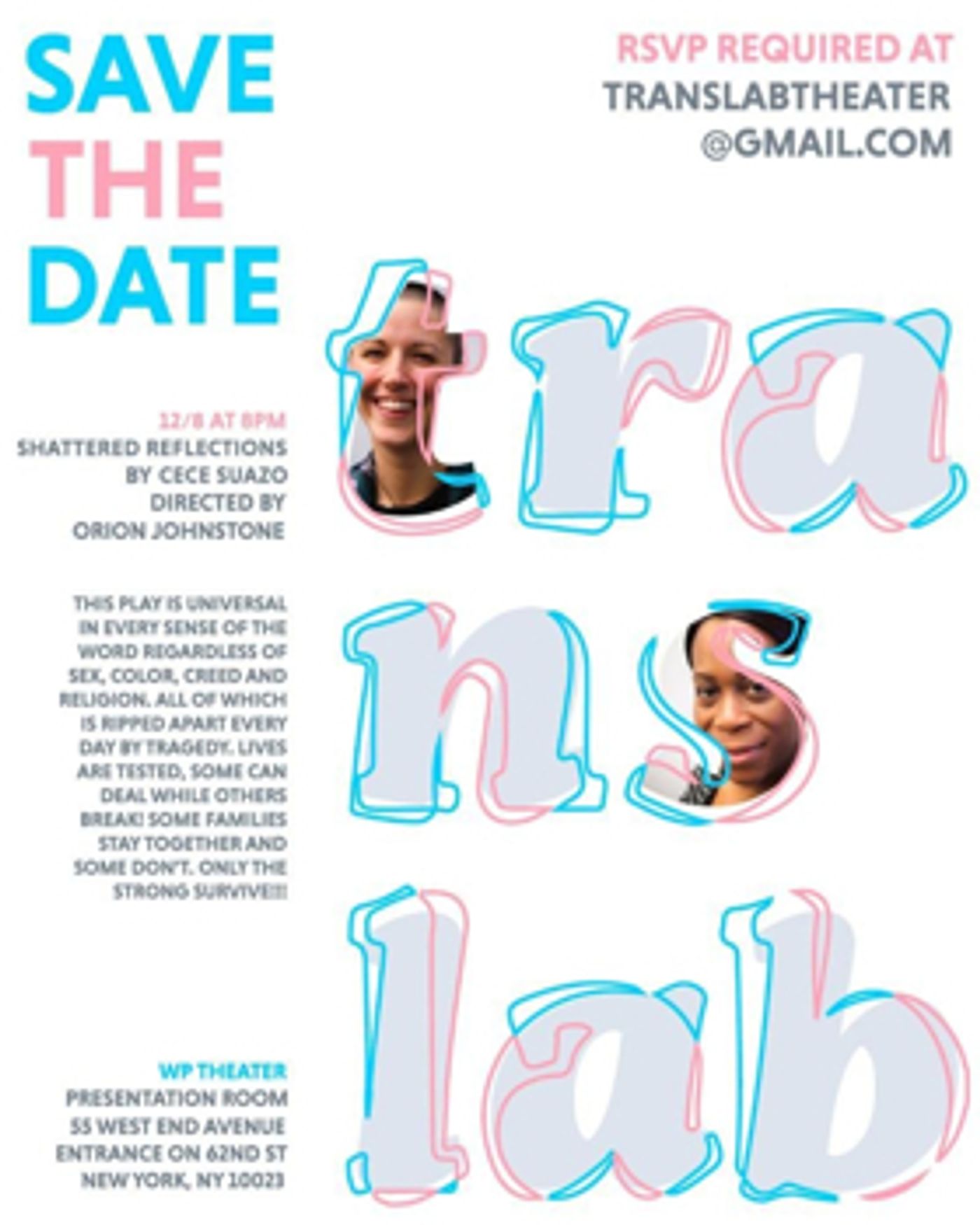 Translab Theater Presents Staged Reading of SHATTERED REFLECTIONS (THE DEEP PLAY)  Image