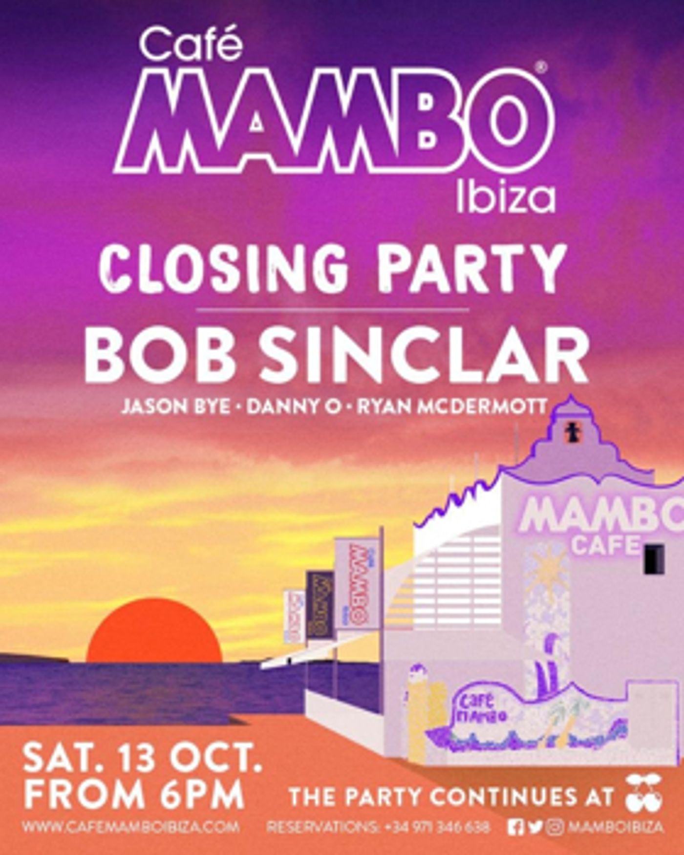 Café Mambo Finishes 2018 Season with Closing Party Featuring Bob Sinclar Café Mambo Finishes 2018 Season with Closing Party Featuring Bob Sinclar Image