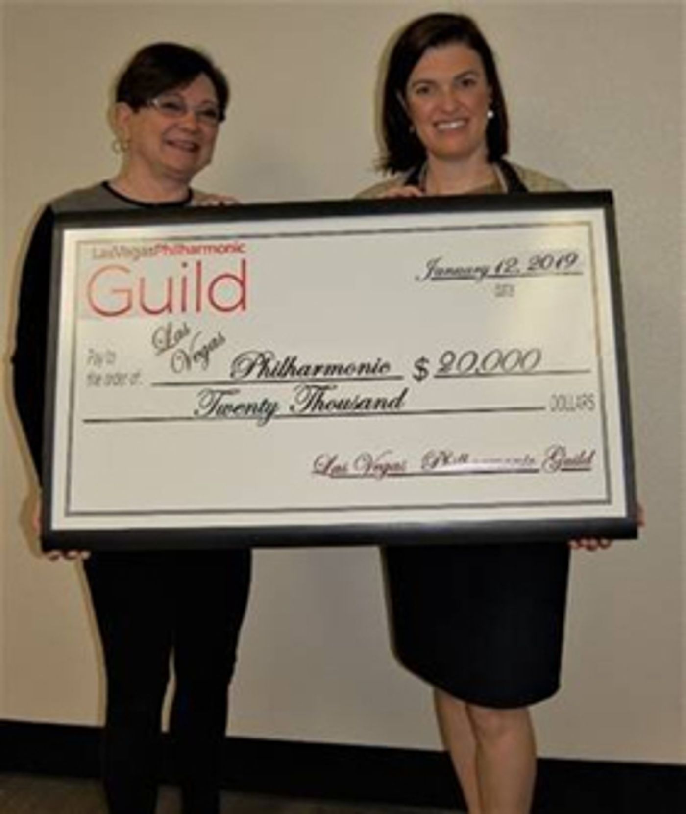 Las Vegas Philharmonic Guild Donates $20,000 to the Orchestra     Fundraising Efforts  Image