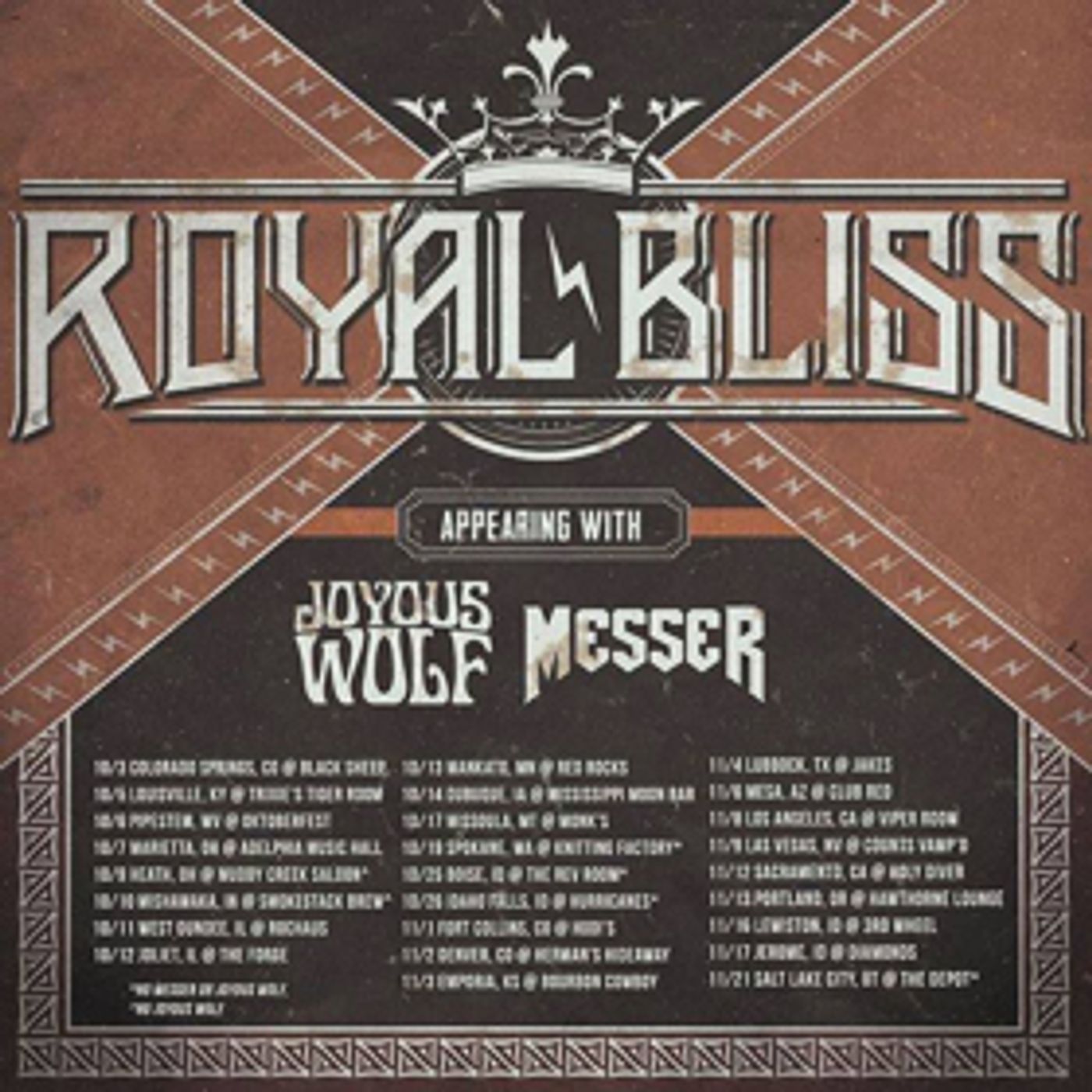 Royal Bliss Release New Single HARD AND LOUD, Announce Tour with Joyous Wolf and Messer Royal Bliss Release New Single HARD AND LOUD, Announce Tour with Joyous Wolf and Messer Image