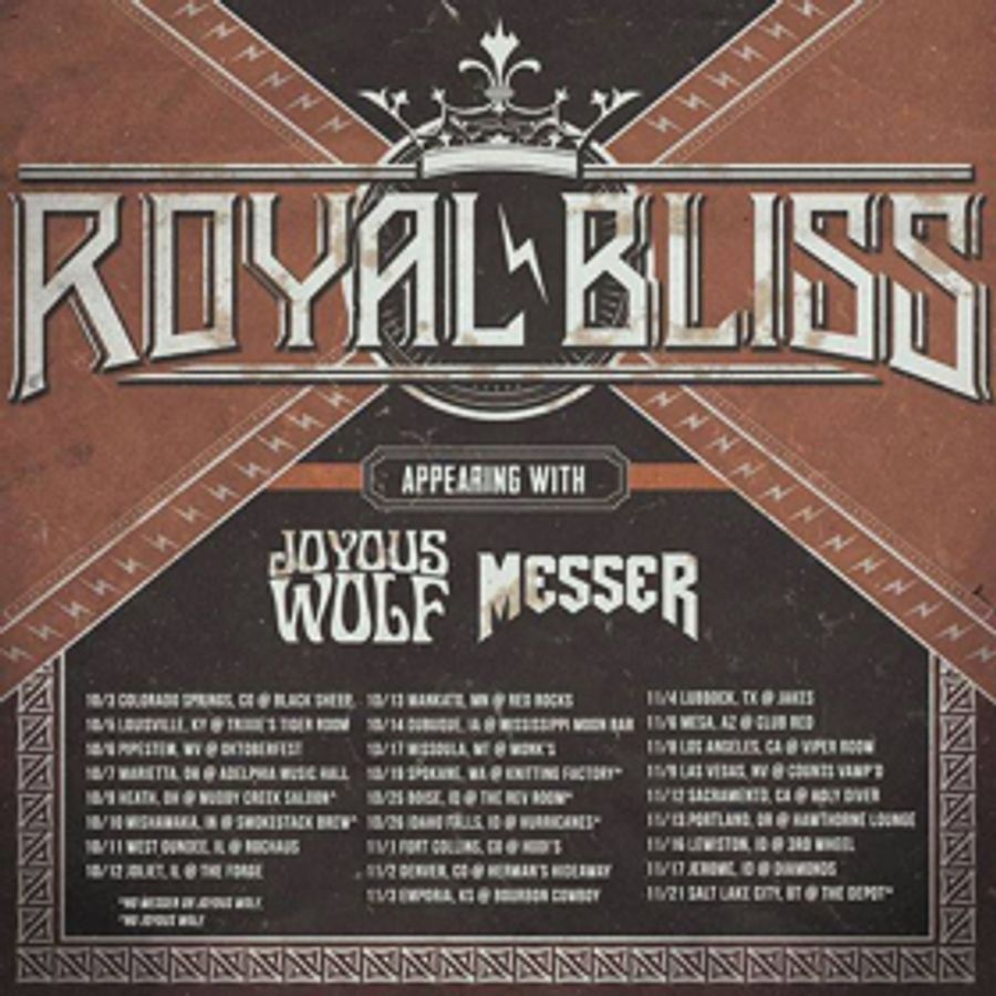 Royal Bliss Release New Single HARD AND LOUD, Announce Tour with Joyous Wolf and Messer  Image