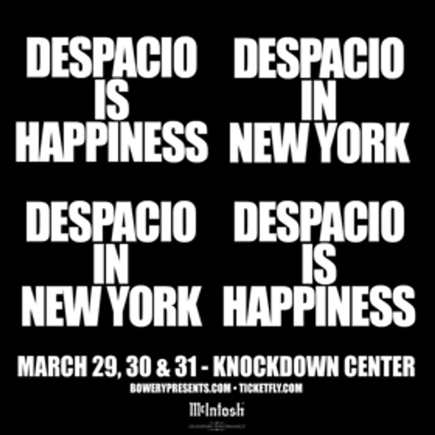 James Murphy & 2MANYDJS Present: DESPACIO, 3/29-3/31 at the Knockdown Center  Image