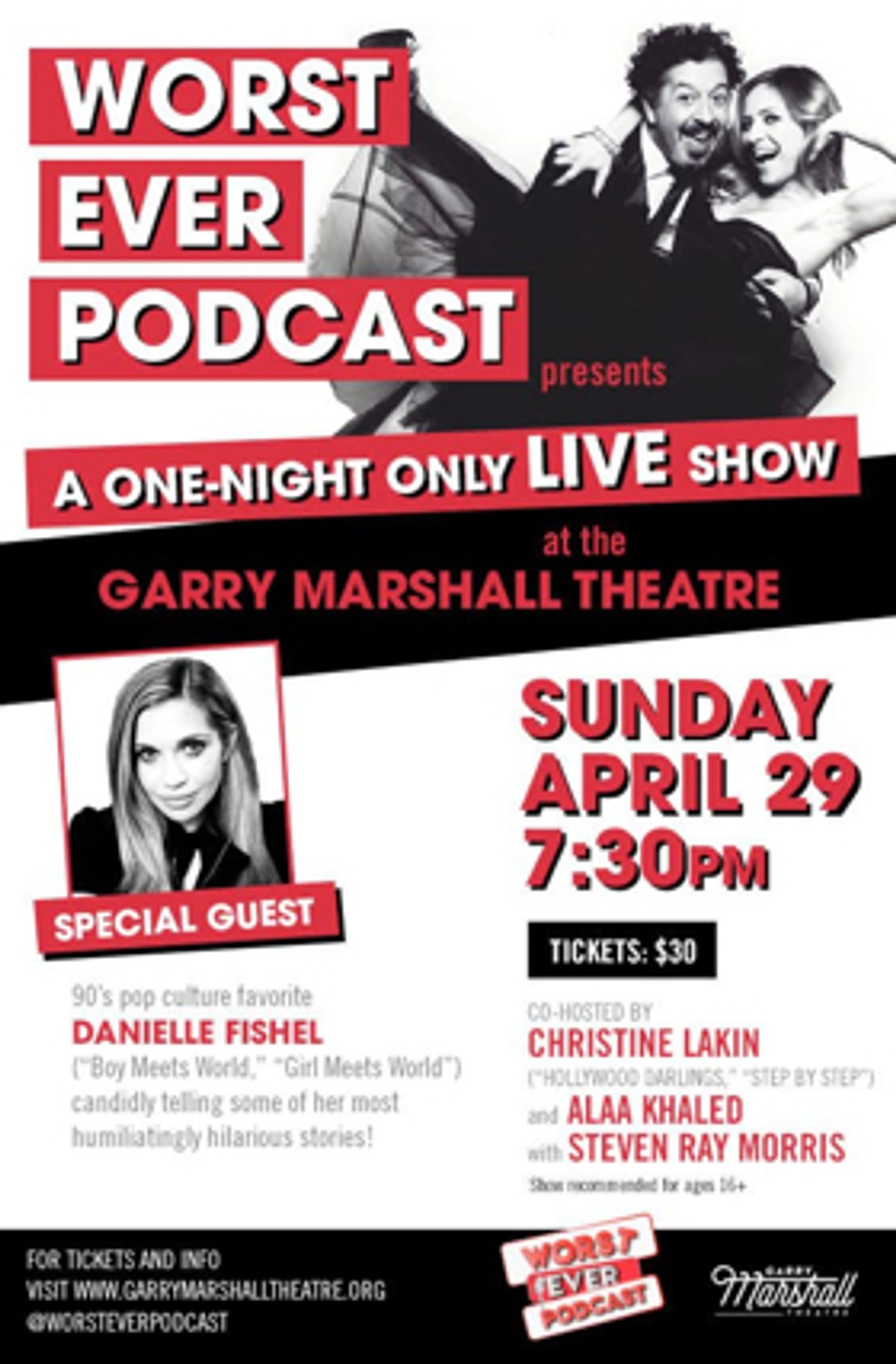 WORST EVER LIVE Podcast Premieres At The Garry Marshall Theatre WORST EVER LIVE Podcast Premieres At The Garry Marshall Theatre Image