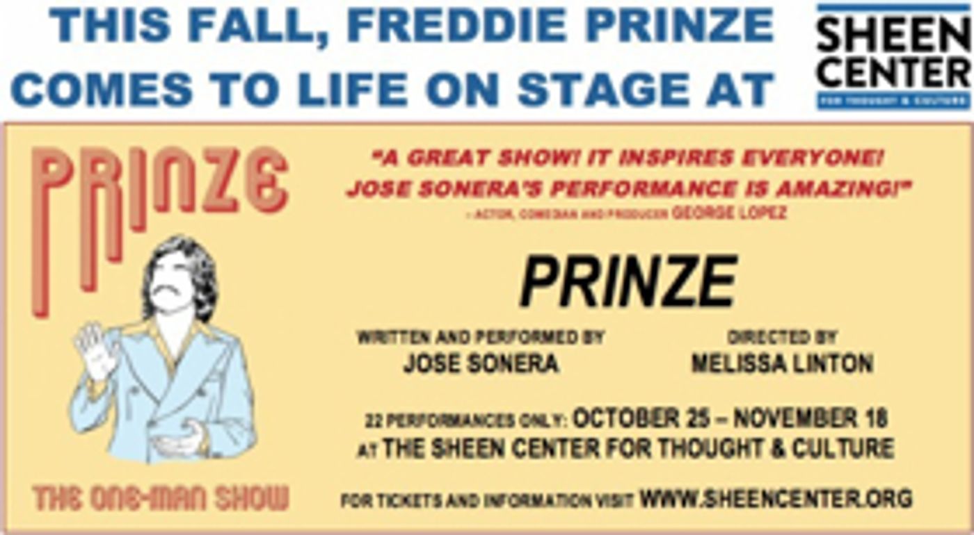 PRINZE, THE ONE-MAN SHOW Comes to Sheen Center  Image
