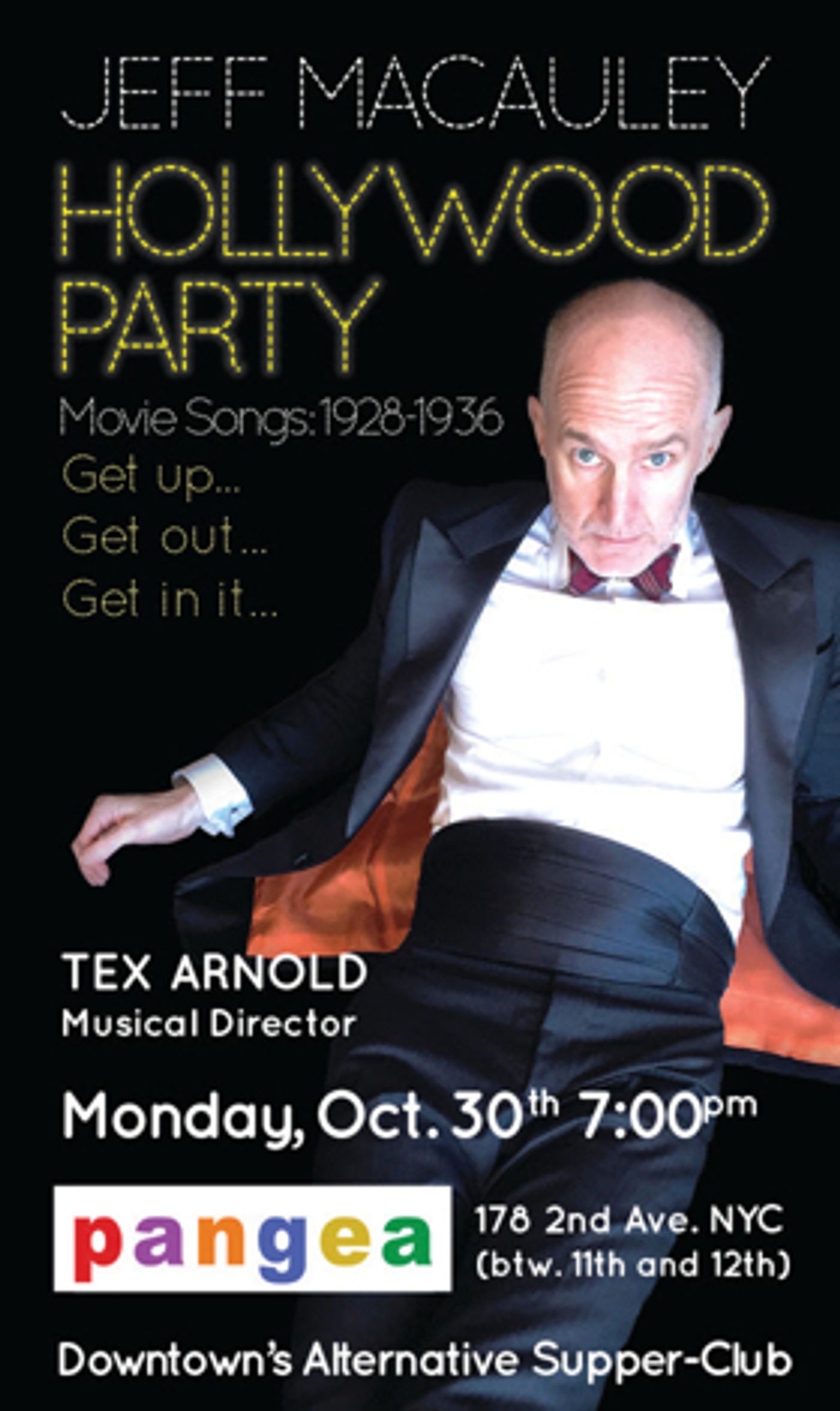 Jeff Macauley to Bring 'HOLLYWOOD PARTY' to Pangea This Month  Image