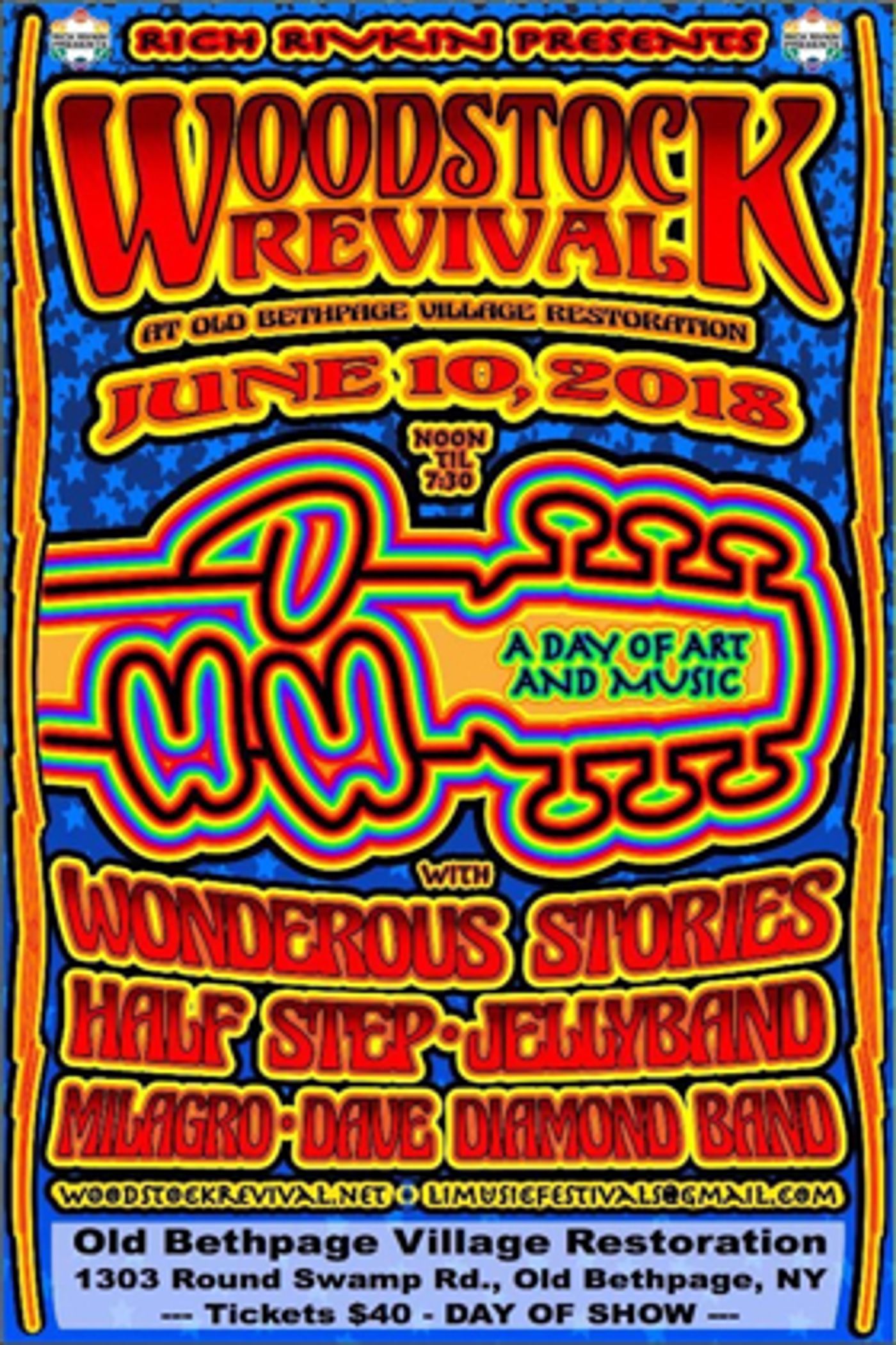 Woodstock Revival Concert to Rock Old Bethpage Restoration Sunday, 6/10  Image