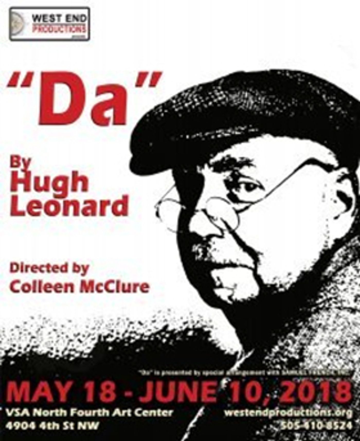WEST END PRODUCTIONS Presents Hugh Leonard's Tony Award Winning Play DA At N4th Opening  Image