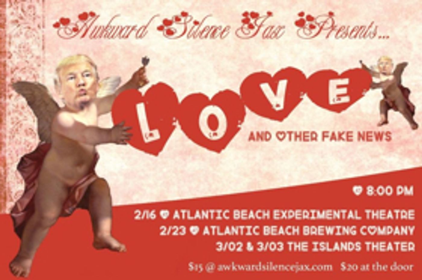 Awkward Silence Jax presents LOVE AND OTHER FAKE NEWS  Image
