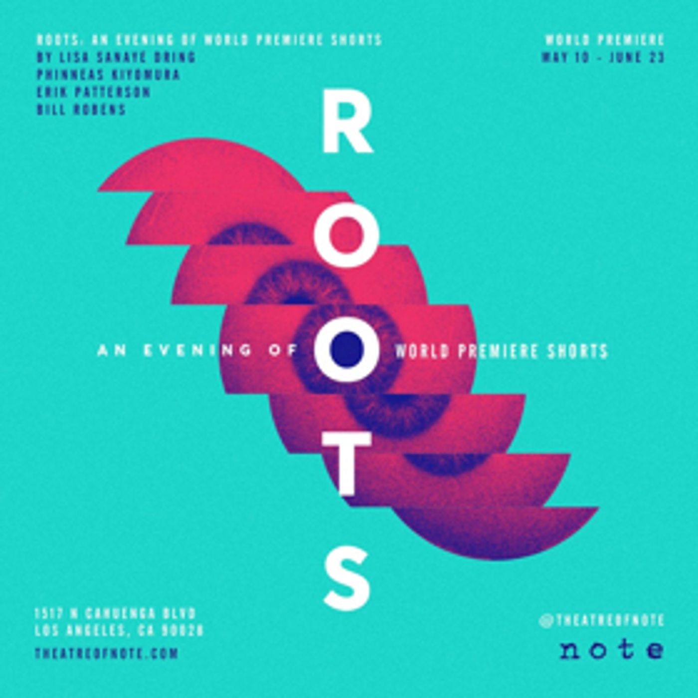 Theatre of NOTE Presents ROOTS: AN EVENING OF WORLD PREMIERE SHORTS Theatre of NOTE Presents ROOTS: AN EVENING OF WORLD PREMIERE SHORTS Image