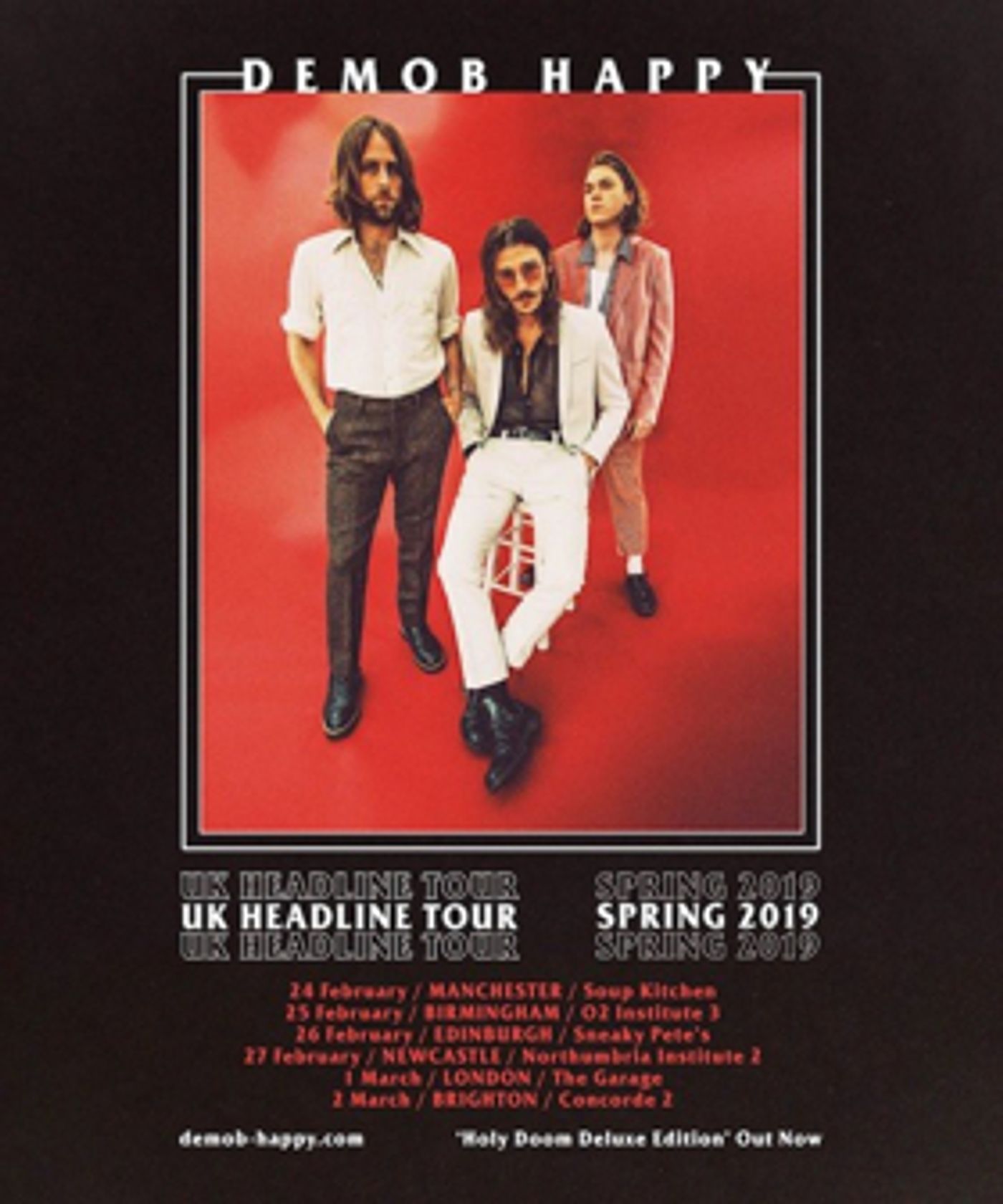 Demob Happy Announce UK Headline 2019 Tour & Release New HOLY DOOM DELUXE Album Demob Happy Announce UK Headline 2019 Tour & Release New HOLY DOOM DELUXE Album Image