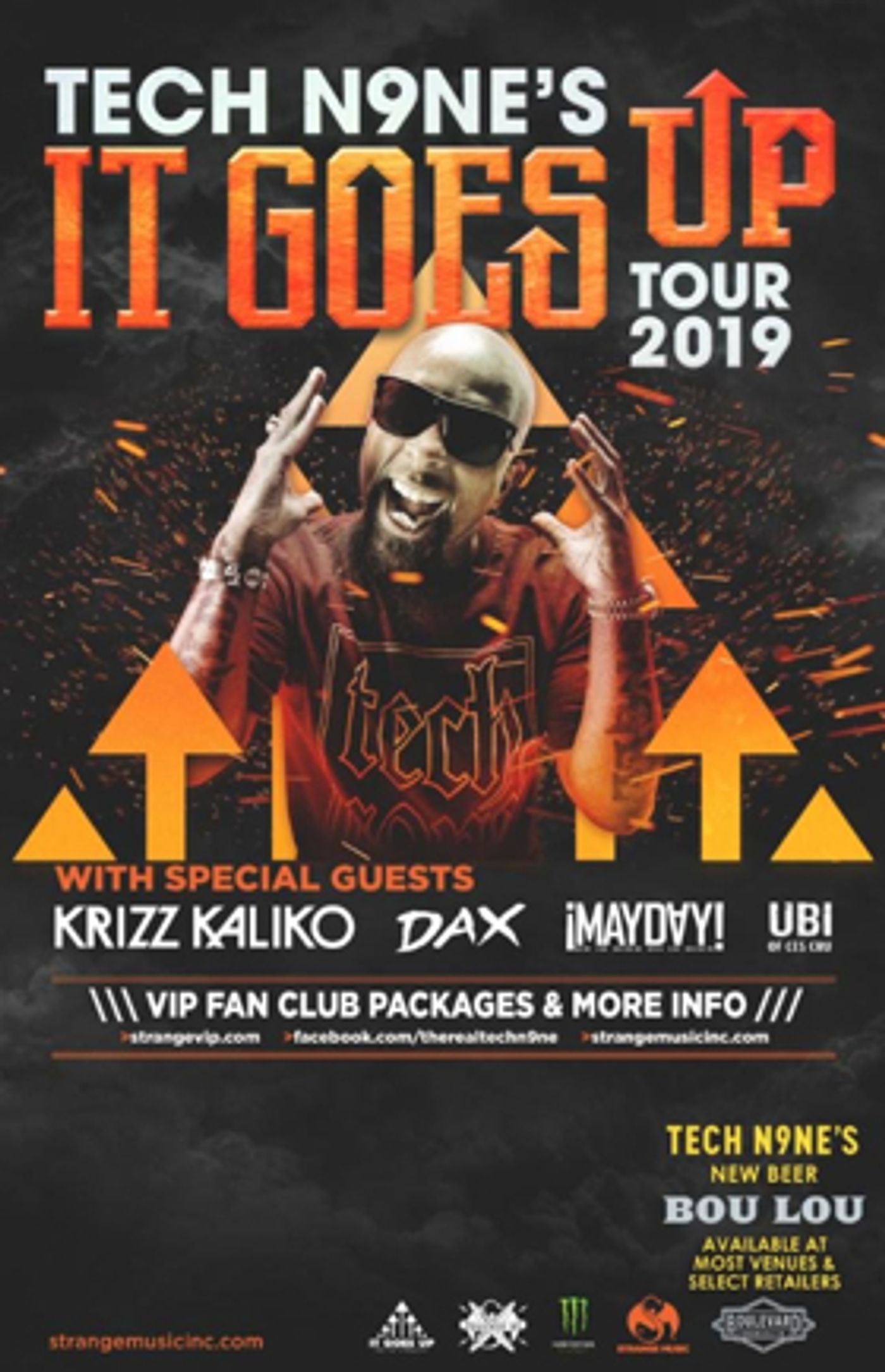 Tech N9ne Releases Music Video For N9NA, Kicks Off 'It Goes Up Tour 2019' Tech N9ne Releases Music Video For N9NA, Kicks Off 'It Goes Up Tour 2019' Image