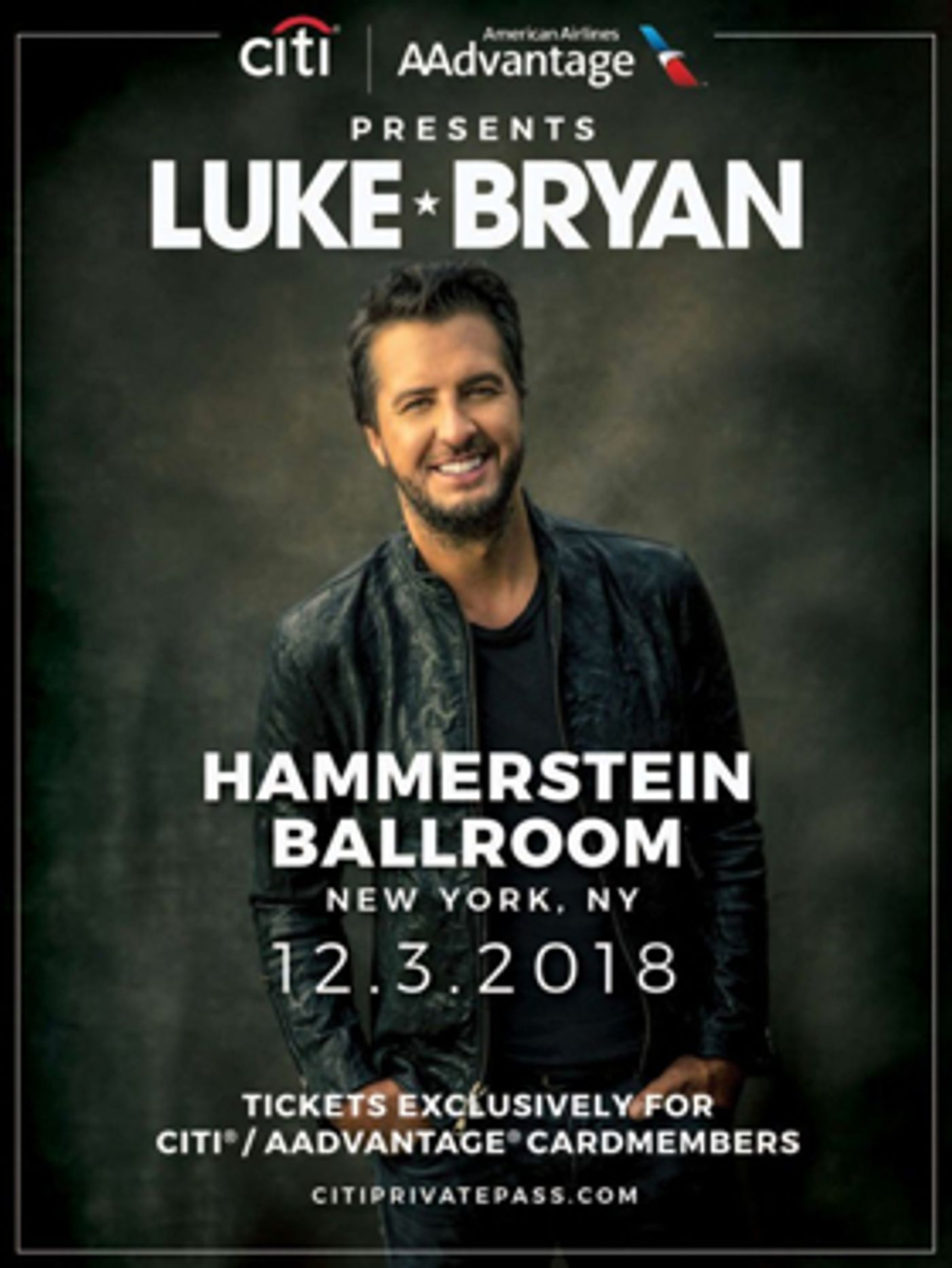 Citi / AAdvantage Presents Luke Bryan At Hammerstein Ballroom Citi / AAdvantage Presents Luke Bryan At Hammerstein Ballroom Image