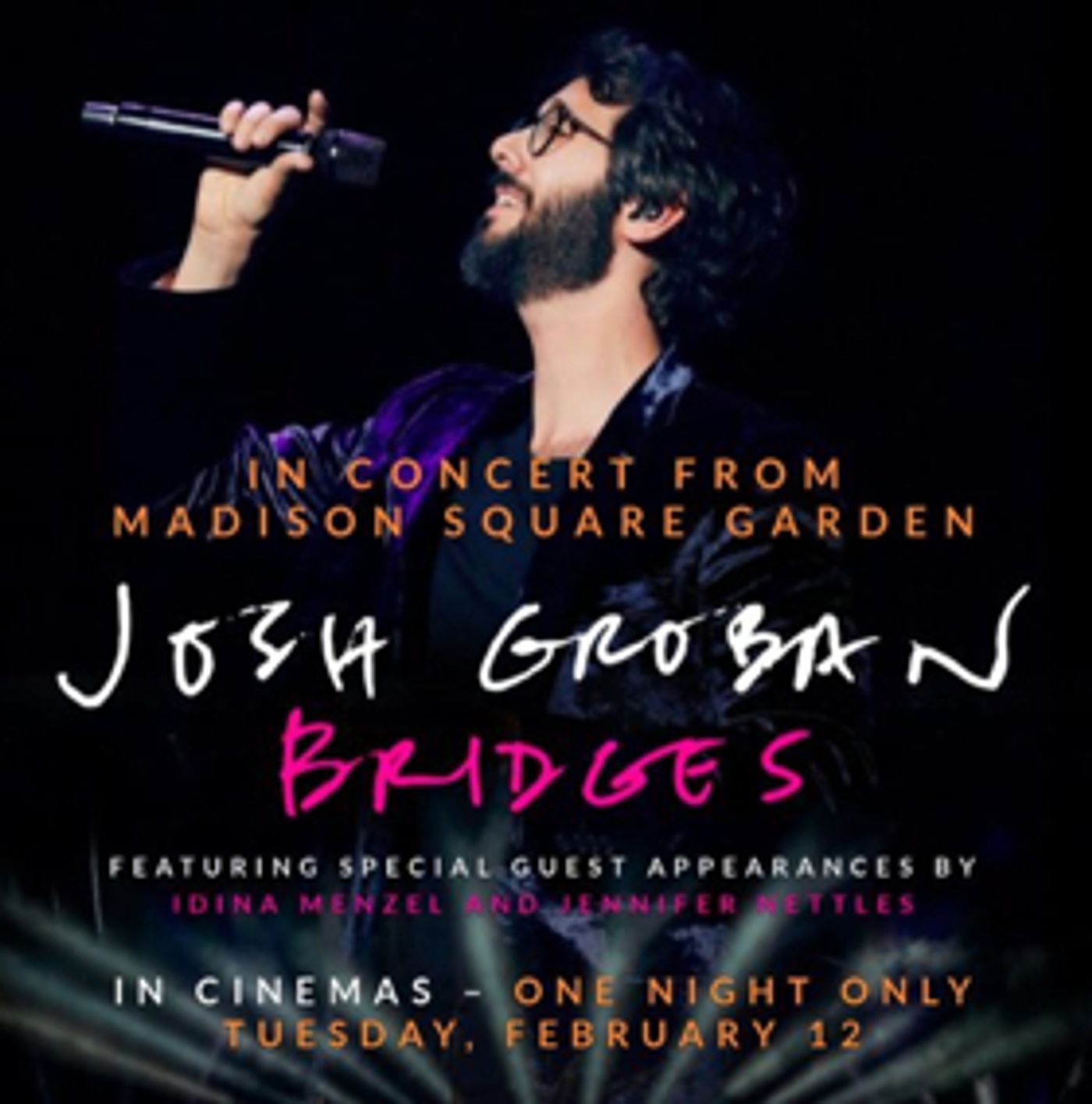 Josh Groban's 'Bridges' Concert with Idina Menzel Heads to Cinemas Nationwide  Image