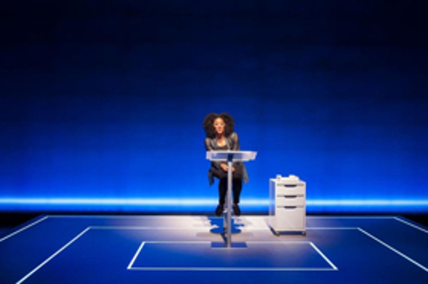 Review: SELL/BUY/DATE Highlighted by Sarah Jones' Masterful, Multiple, Multicultural Characterizations  Image