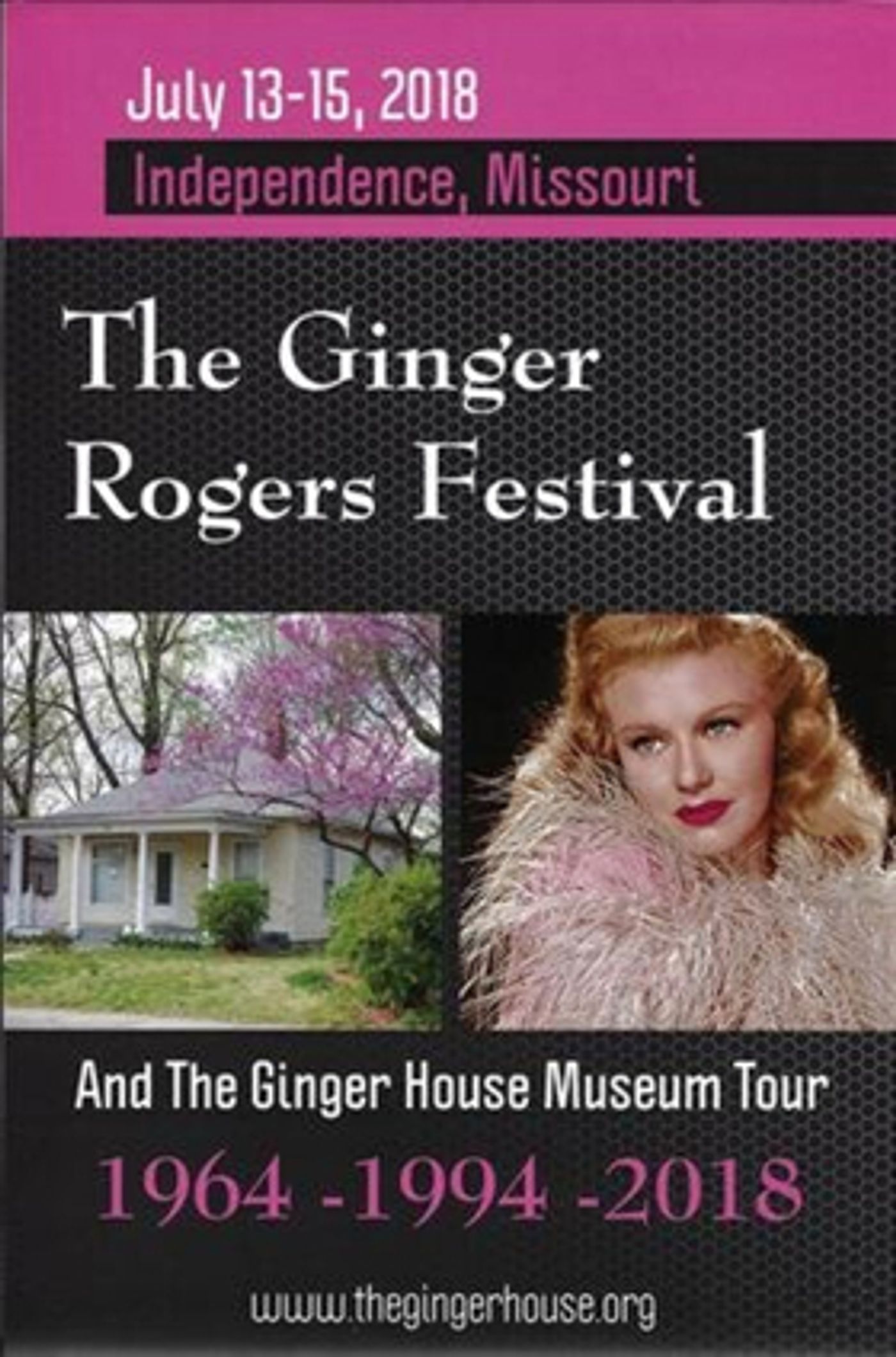 Ginger Rogers Festival and Museum Tour to be Held July 13-15, 2018 Ginger Rogers Festival and Museum Tour to be Held July 13-15, 2018 Image