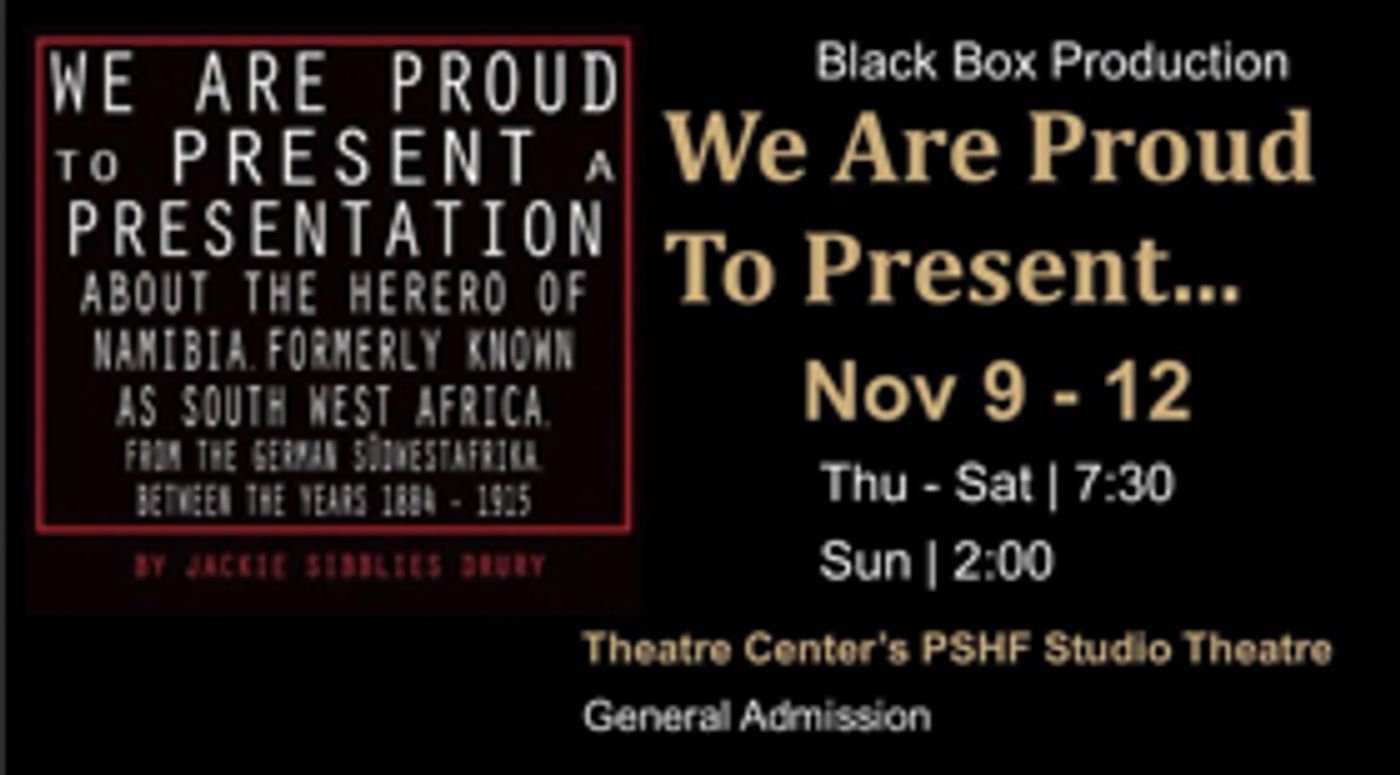 Texas State Production of 'WE ARE PROUD TO PRESENT...' to Examine African Genocide Image