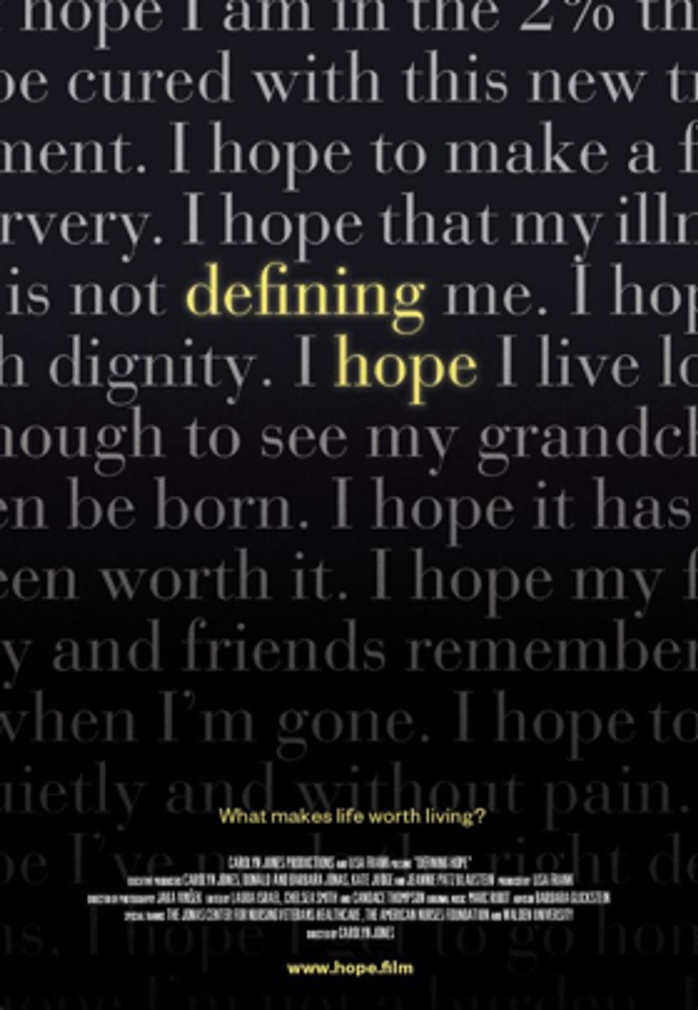 DEFINING HOPE Documentary Now Available on iTunes + Debuts on WNET-TV June 16 DEFINING HOPE Documentary Now Available on iTunes + Debuts on WNET-TV June 16 Image