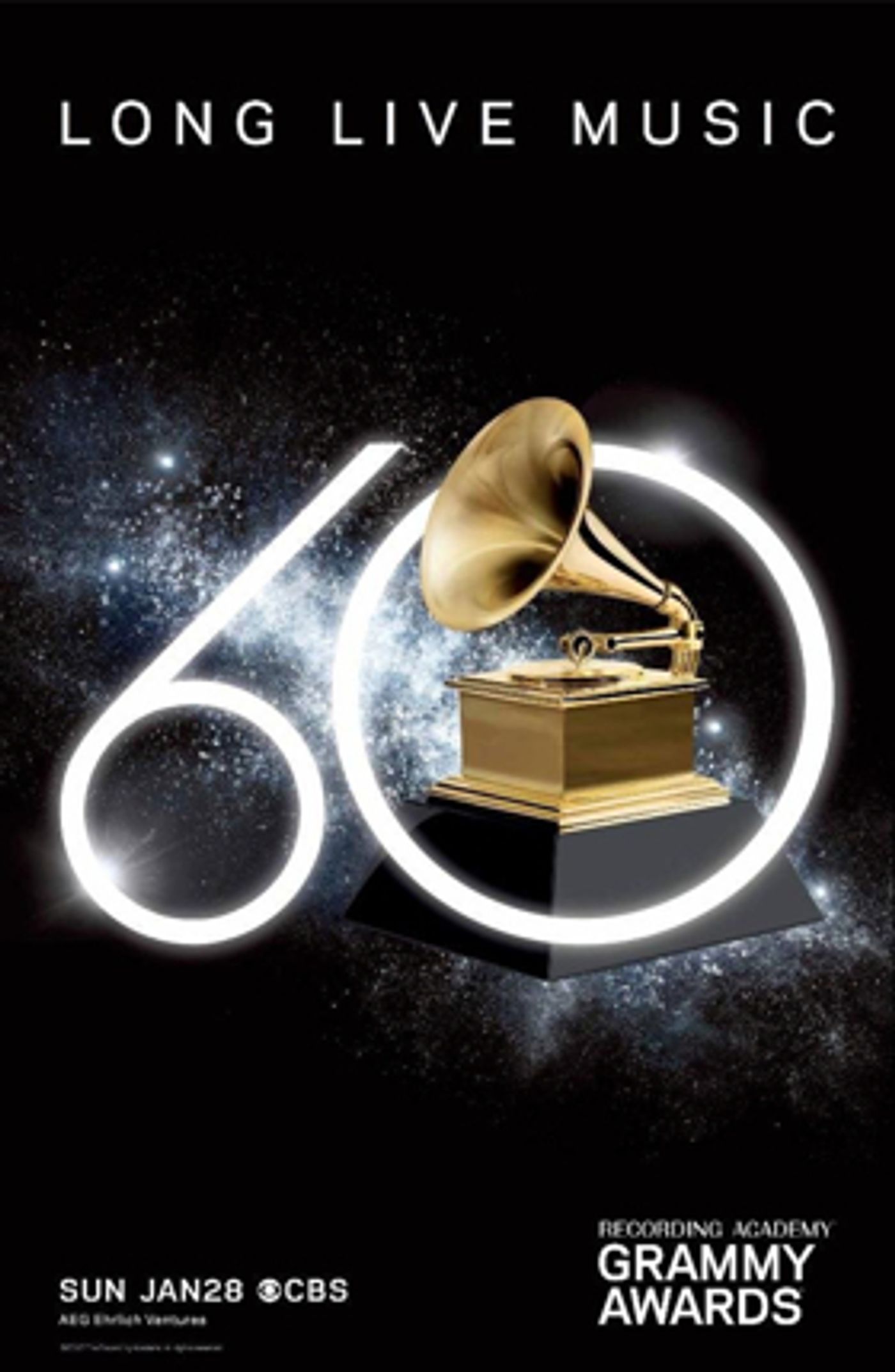 Bid Now on Two Platinum Tickets and After-Party Passes For the 60th Annual GRAMMY Awards  Image