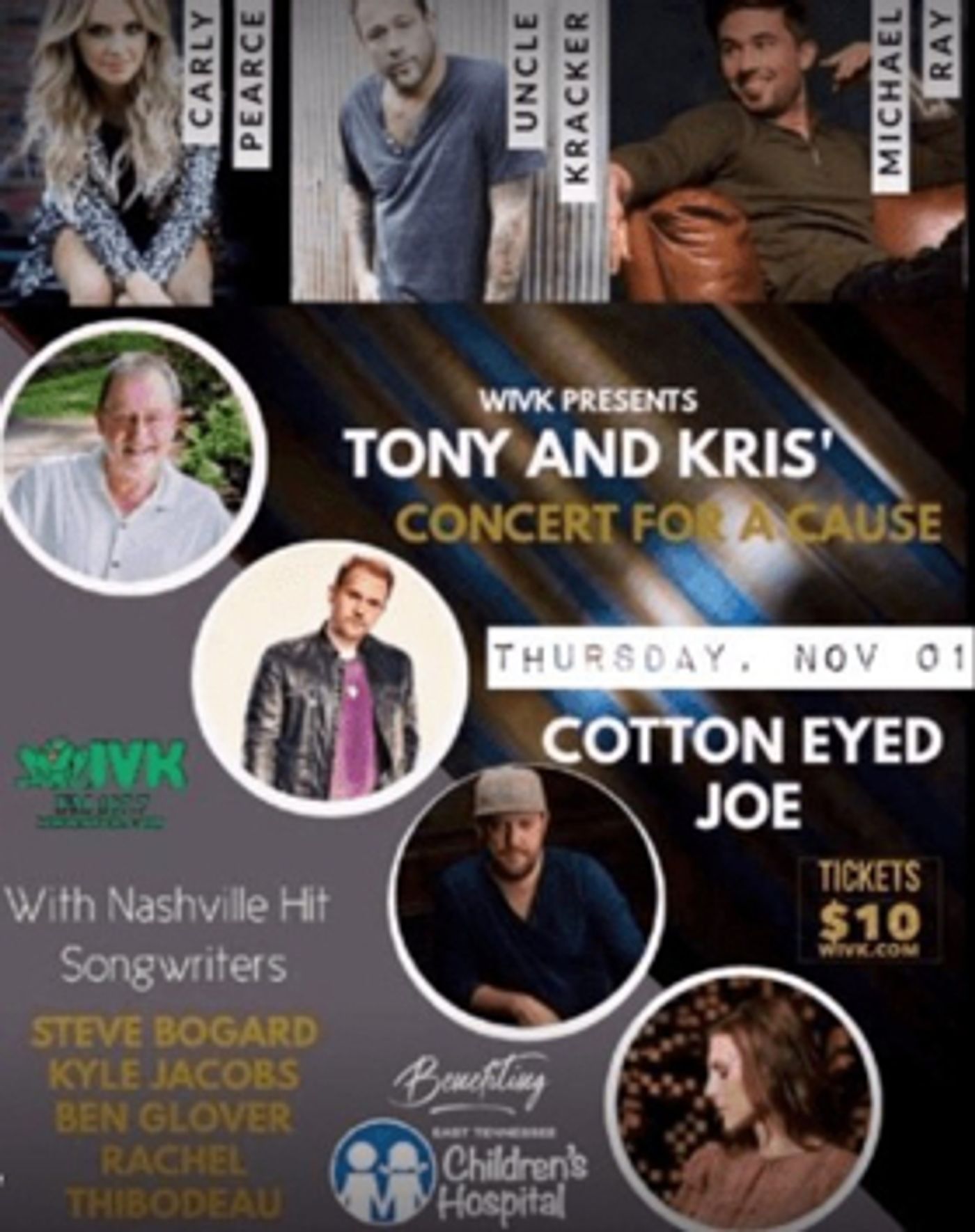 Cotton Eyed Joe Welcomes Carly Pearce, Uncle Kracker, Michael Ray, Lindsay Ell & Cody Johnson with Jacob Bryant in November  Image