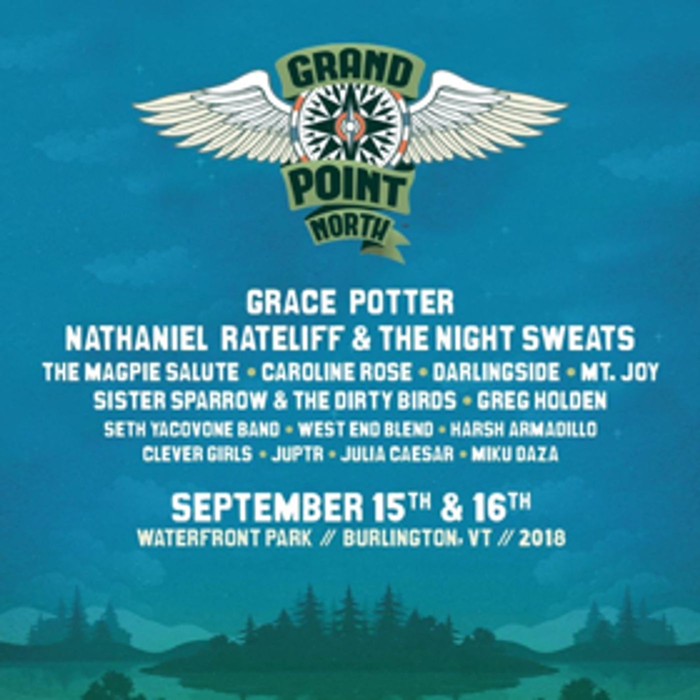 Grace Potter Announces Lineup for Eighth Annual Grand Point North Festival Grace Potter Announces Lineup for Eighth Annual Grand Point North Festival Image