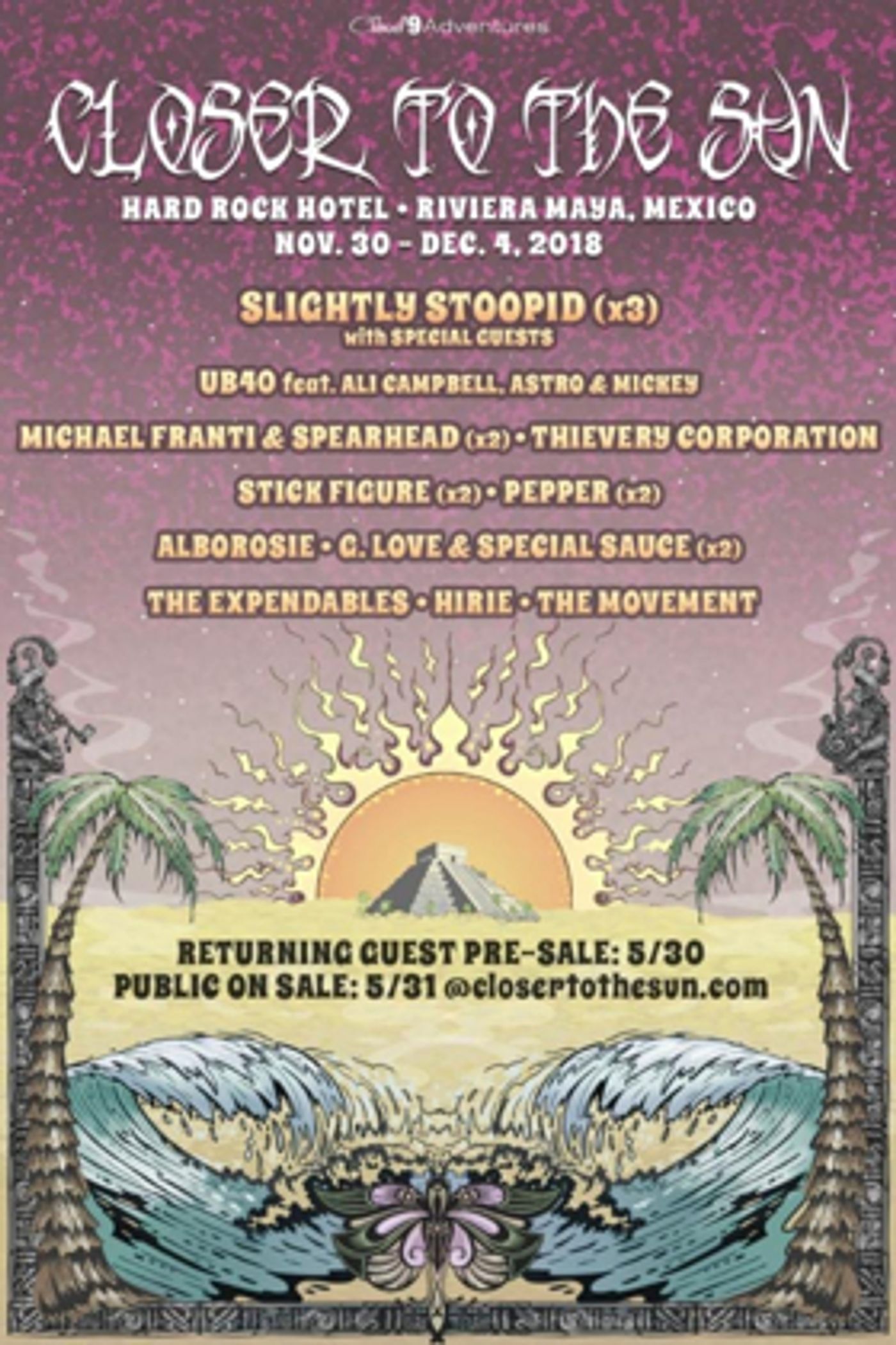 Slightly Stoopid Announces Fifth Annual Closer To The Sun Slightly Stoopid Announces Fifth Annual Closer To The Sun Image