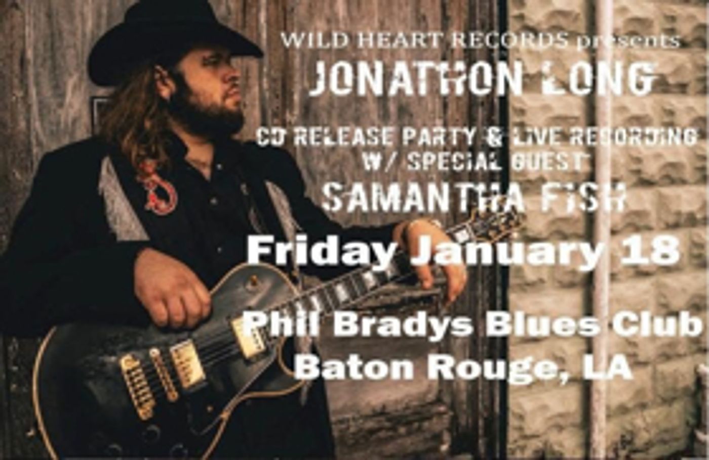 Guitarist Jonathon Long to Hold a Live Album Recording  Image