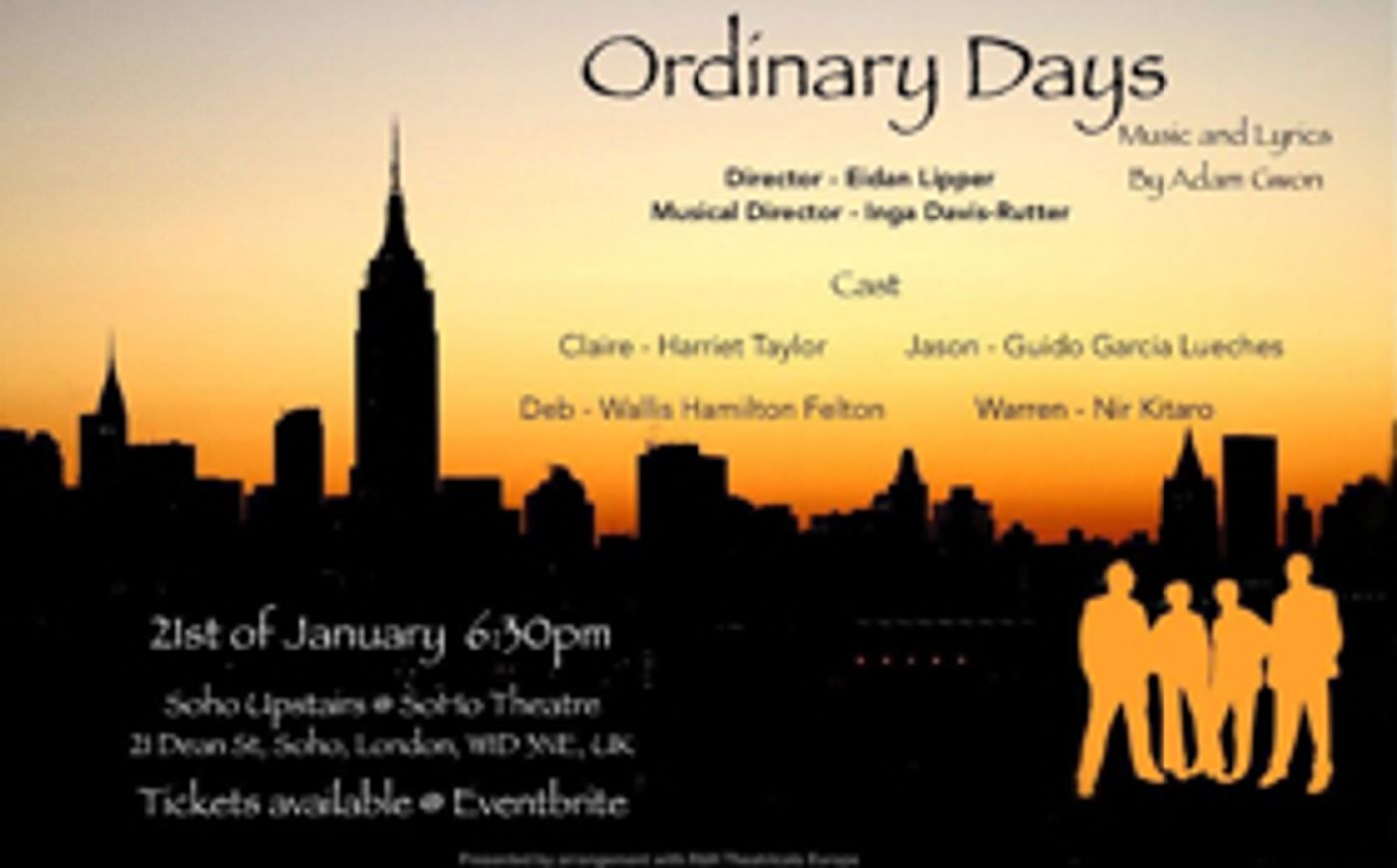 A New Production of ORDINARY DAYS is Headed to London  Image