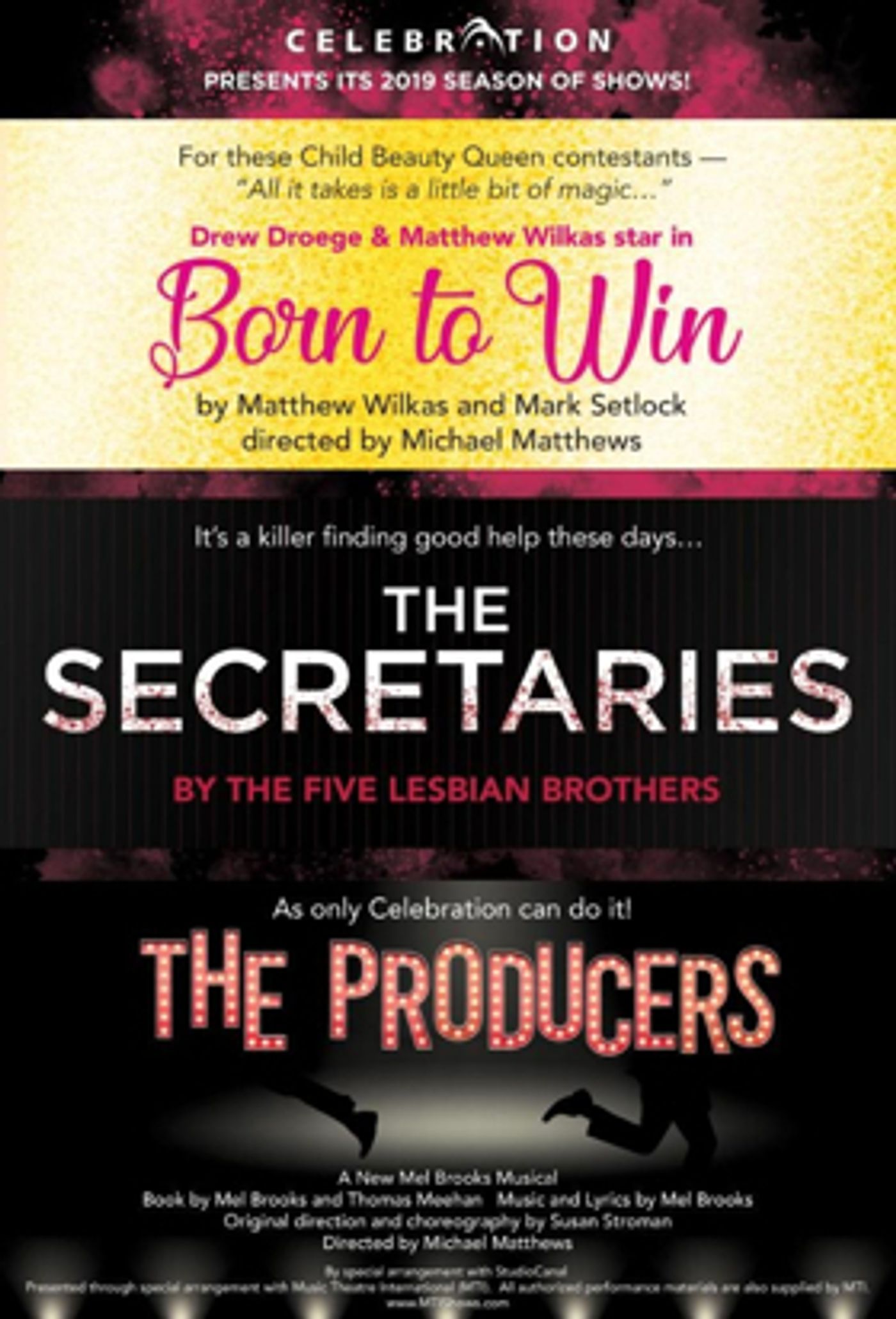 Celebration Announces Its 2019 Season Of Shows  Image