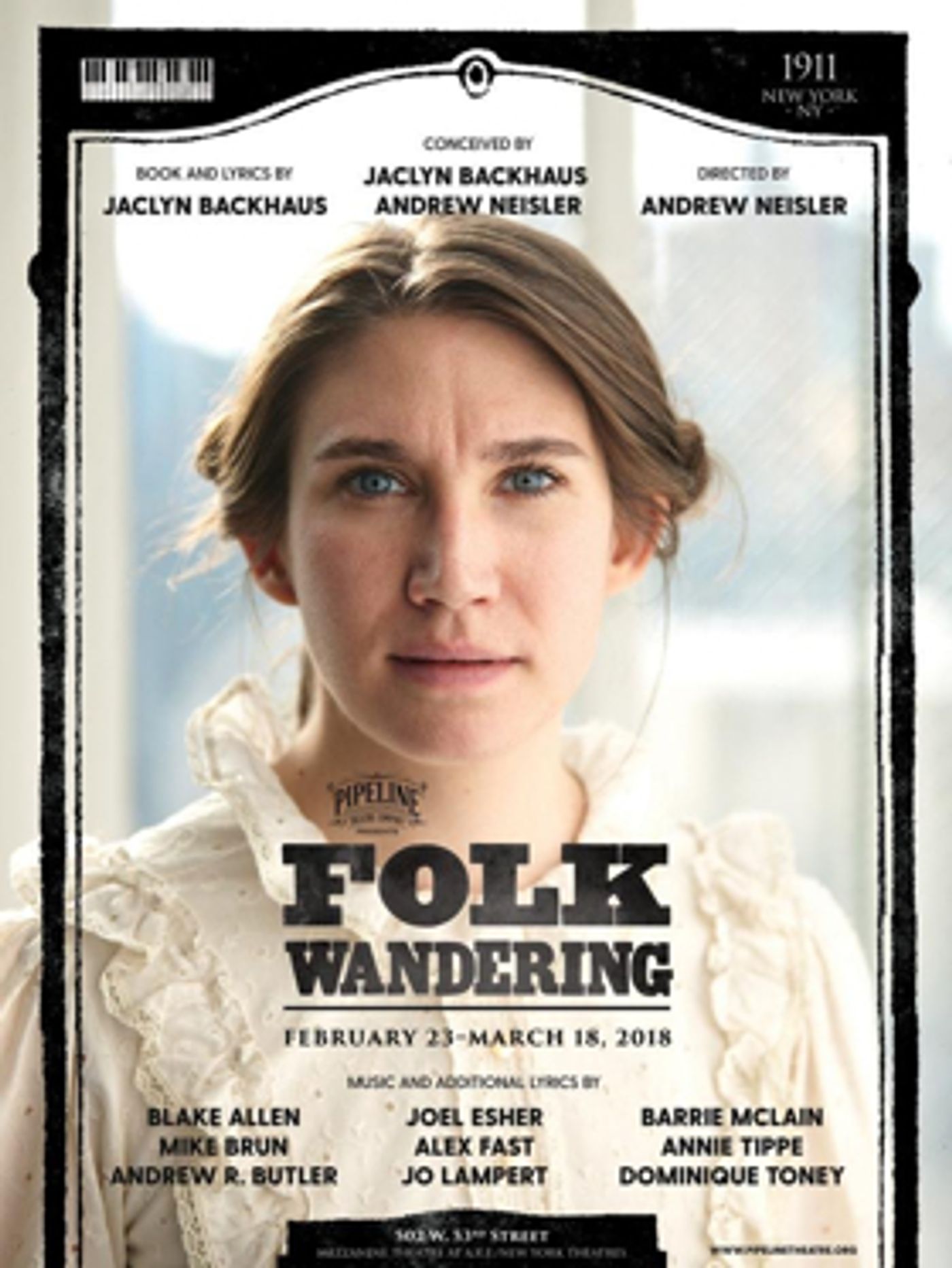 Tickets Now On Sale for All Performances of Pipeline Theatre Company's FOLK WANDERING  Image