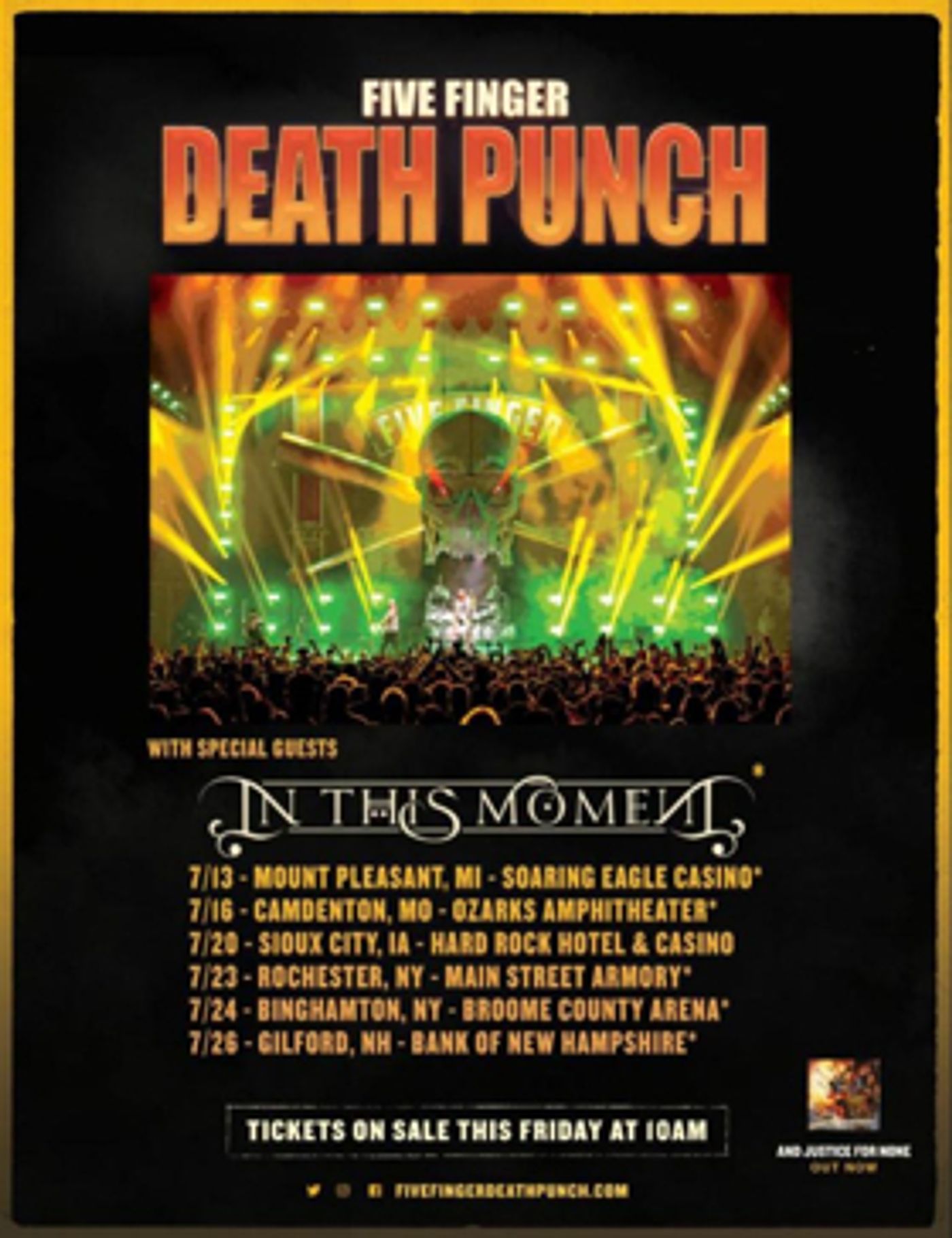 Five Finger Death Punch Announces Select July U.S. Headlining Shows Five Finger Death Punch Announces Select July U.S. Headlining Shows Image