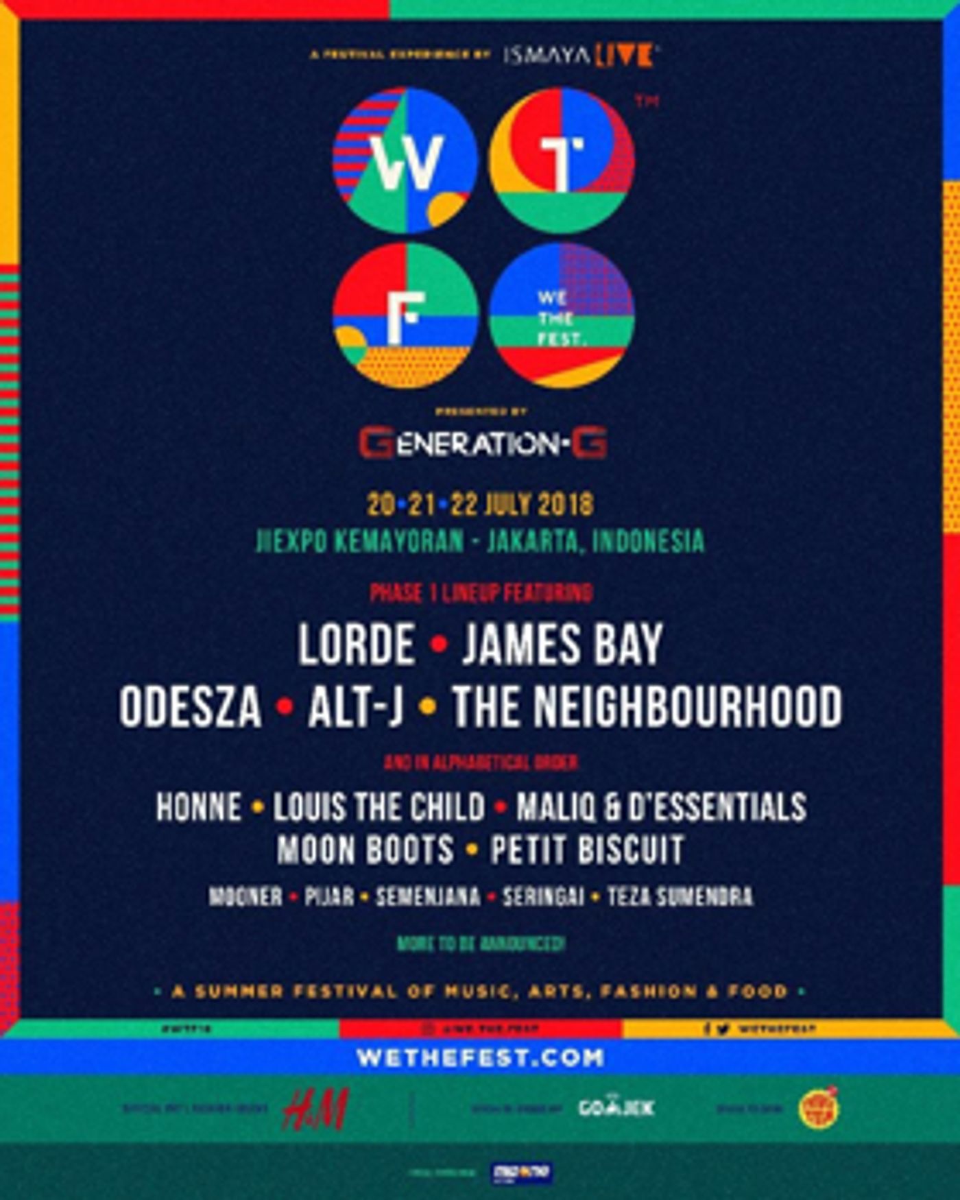 WE THE FEST The Ultimate South East Asian Festival Announces First Phase of Artists  Image