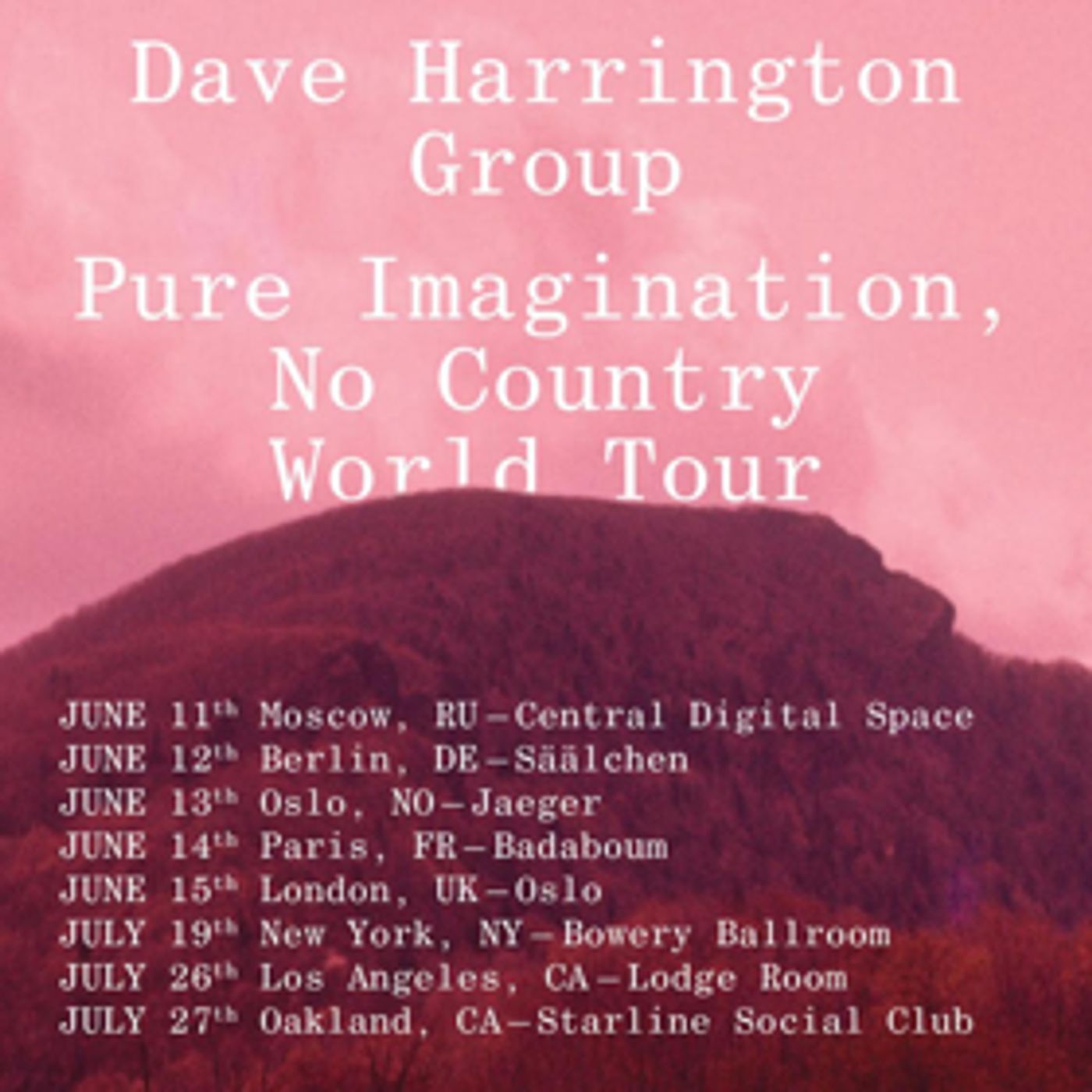 Dave Harrington Group Announces World Tour Dave Harrington Group Announces World Tour Image