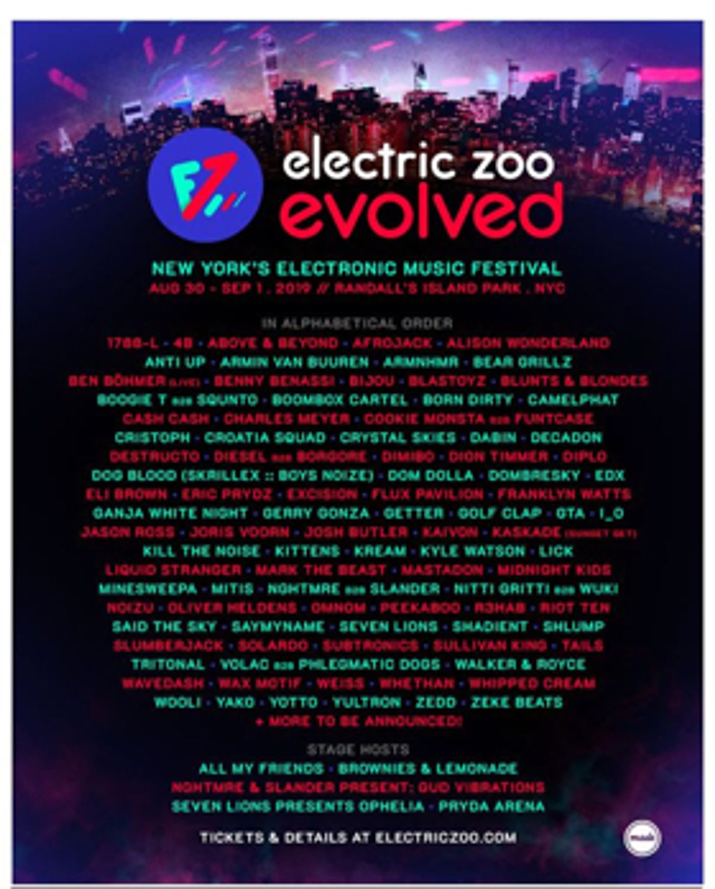 Made Event Release Lineup for ELECTRIC ZOO: EVOLVED  Image