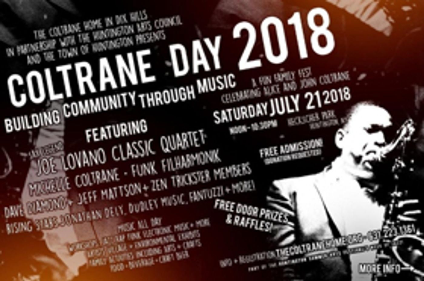 Fourth Annual Coltrane Day Music Celebration Returns to Huntington's Heckscher Park 7/21  Image