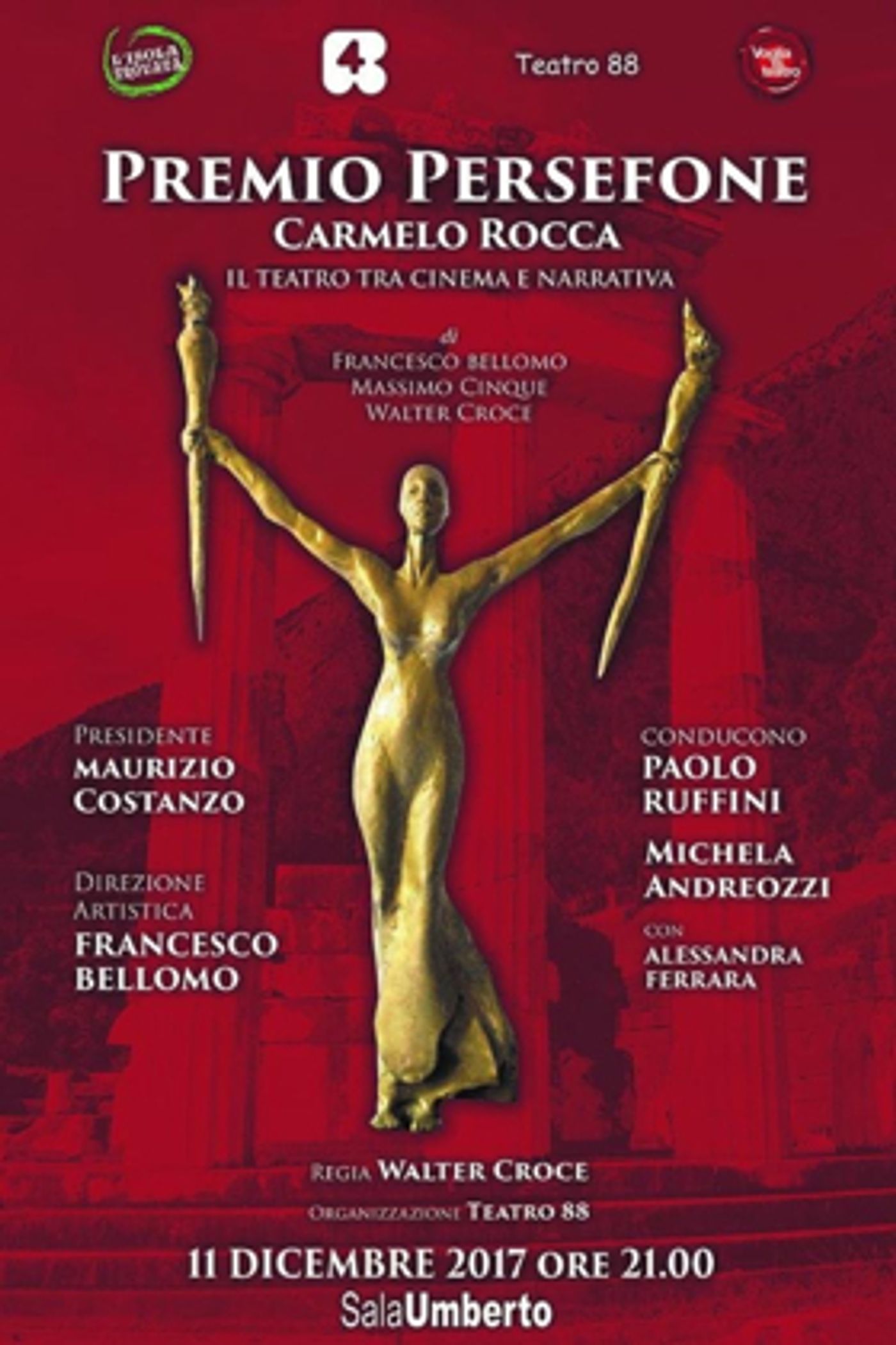 XVI Edizione 'Premio Persefone Carmelo Rocca' XVI Edizione 'Premio Persefone Carmelo Rocca' Image