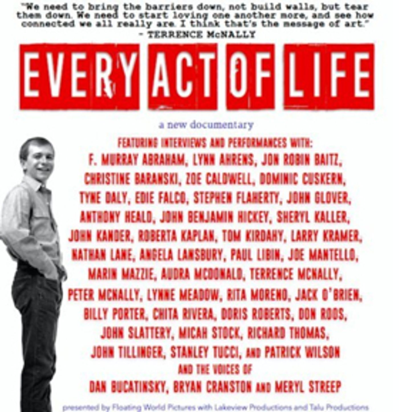 Bid Now to Win Two Tickets to the New York Premiere of EVERY ACT OF LIFE  Image
