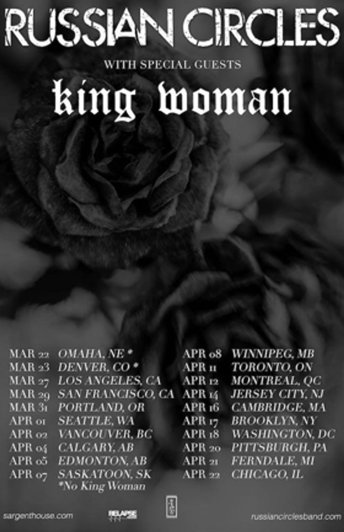 Russian Circles to Tour North America With King Woman! Russian Circles to Tour North America With King Woman! Image