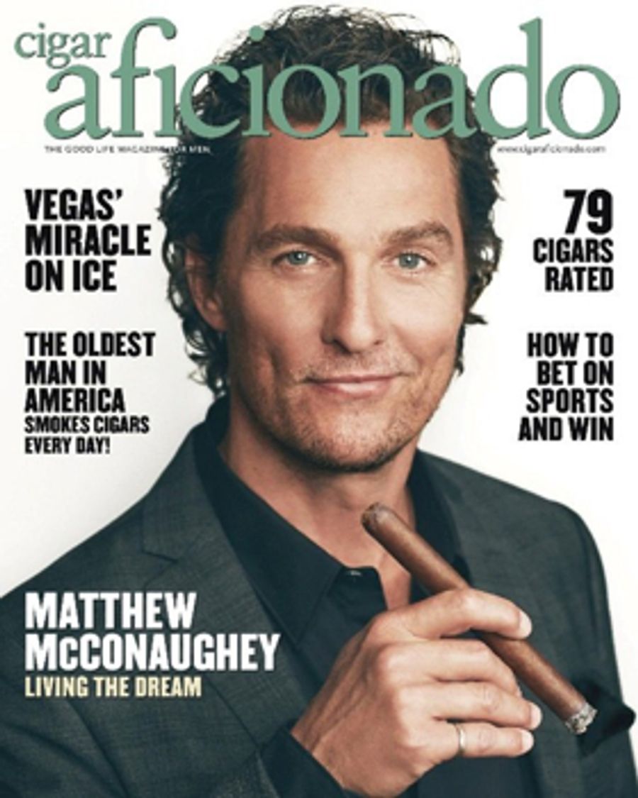 Matthew McConaughey Speaks on the McConaissance, His Oscar, True Detective, Marriage, Approaching 50 & More in Cigar Aficionado Image