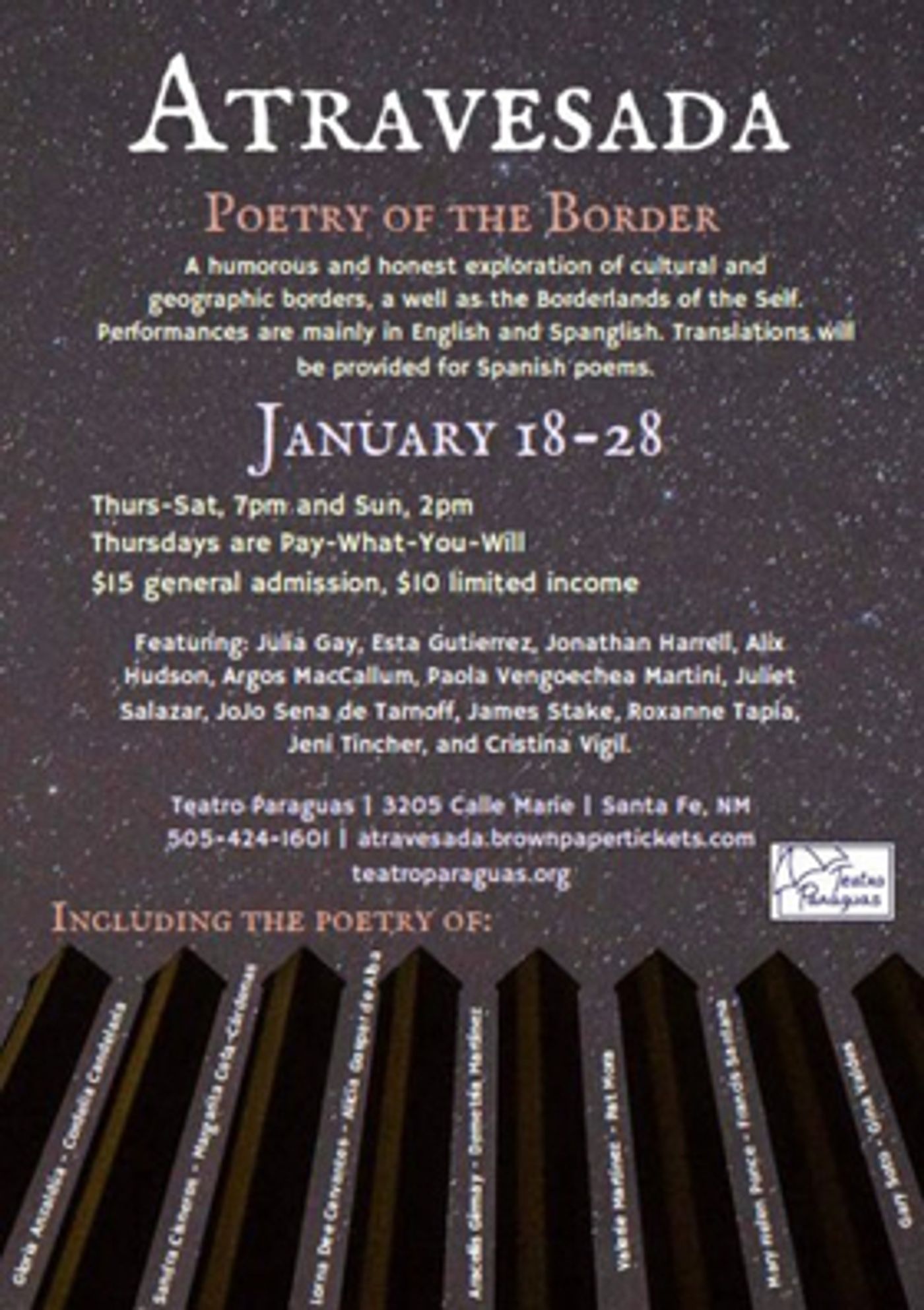 Teatro Paraguas Presents Atravesada: Poetry Of The Border  Image