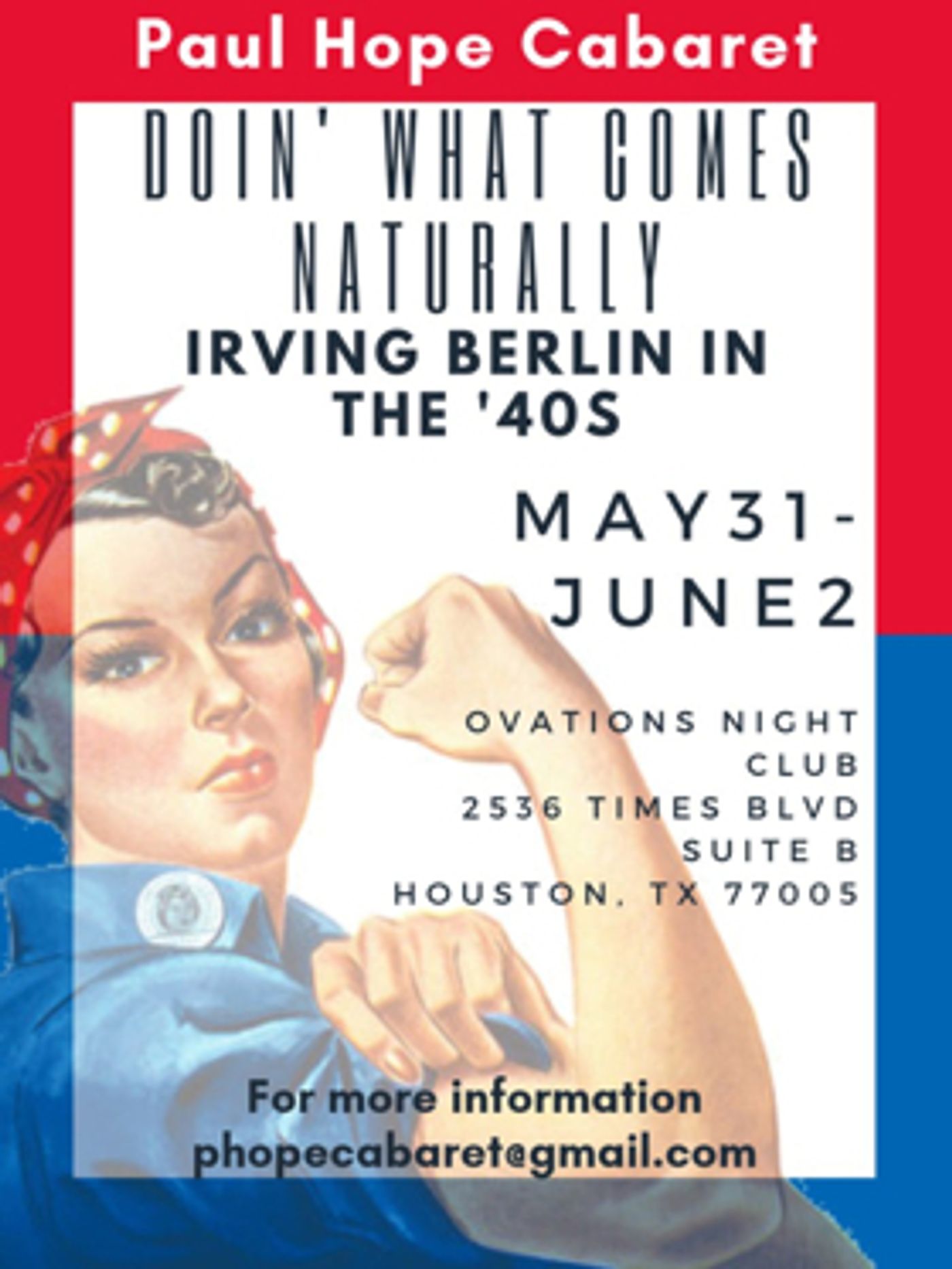Irving Berlin Cabaret 'Doin' What Comes Naturally' Comes to Houston  Image