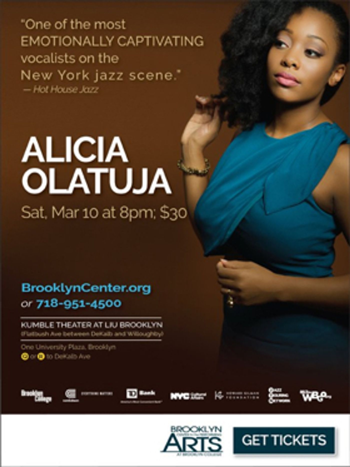 Alicia Olatuja Returns Home To Brooklyn March 10 Alicia Olatuja Returns Home To Brooklyn March 10 Image