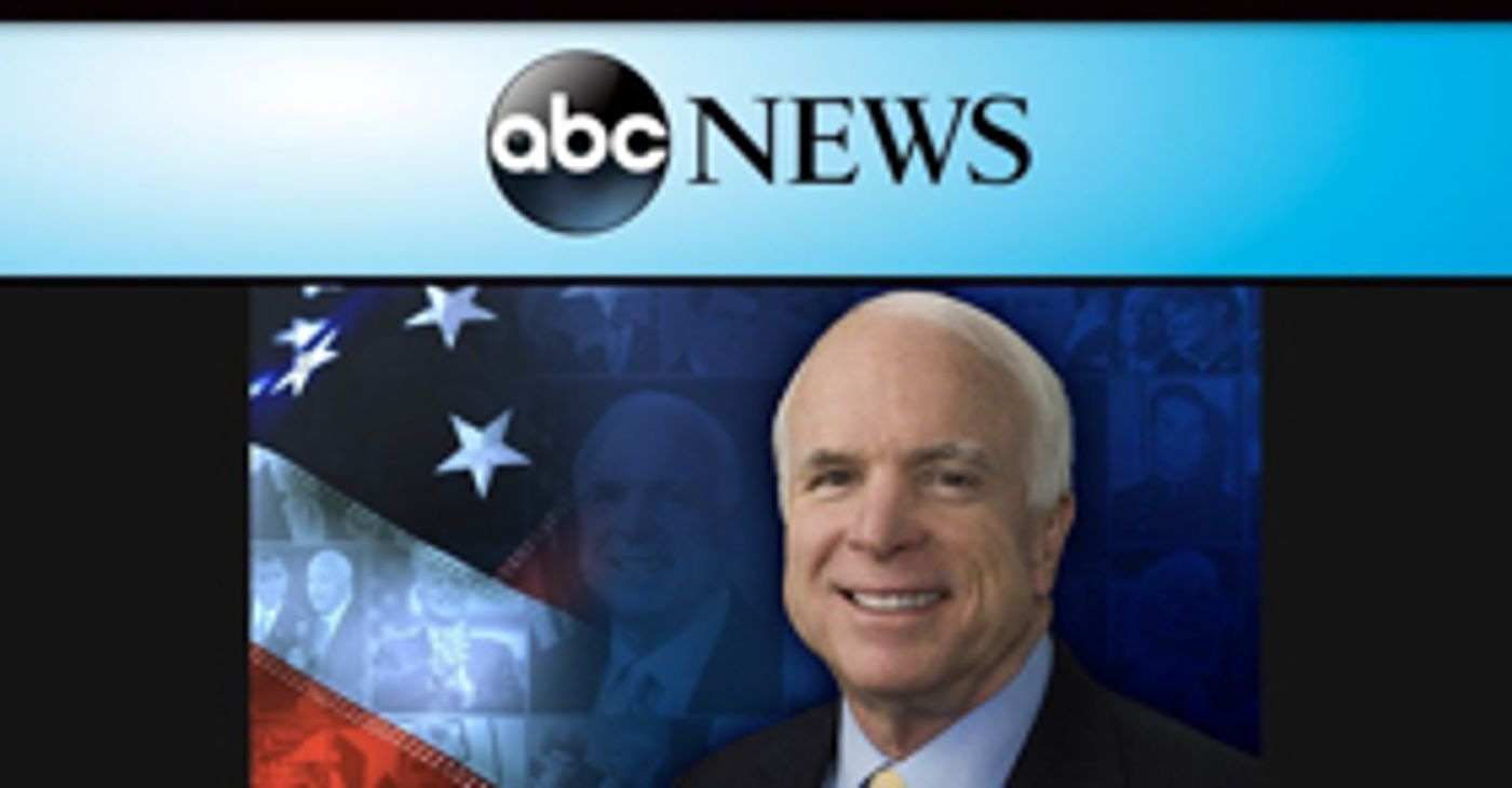 ABC News to Air Special Coverage Honoring Senator John McCain  Image