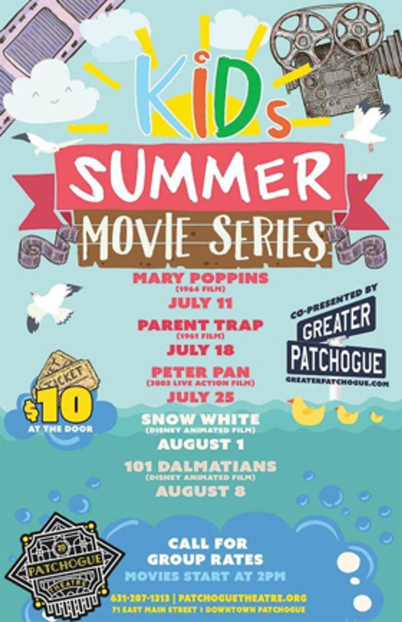 Patchogue Theatre To Launch Kids Summer Movie Series with MARY POPPINS Patchogue Theatre To Launch Kids Summer Movie Series with MARY POPPINS Image
