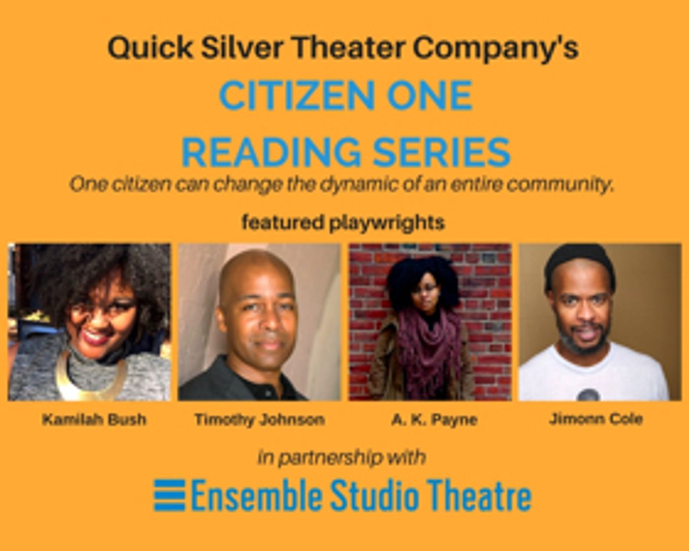 Quick Silver Theatre Co Announces Citizen One Reading Series  Image