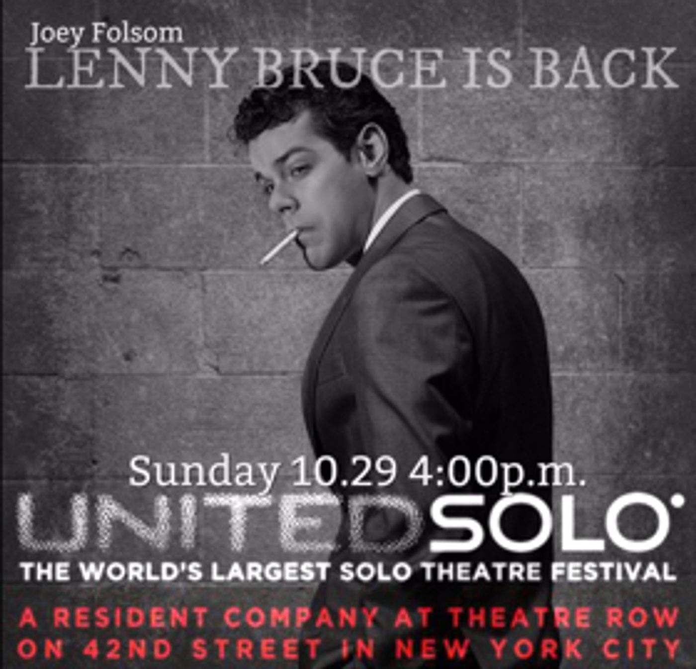 Lenny Bruce is Back at United Solo Festival Lenny Bruce is Back at United Solo Festival Image